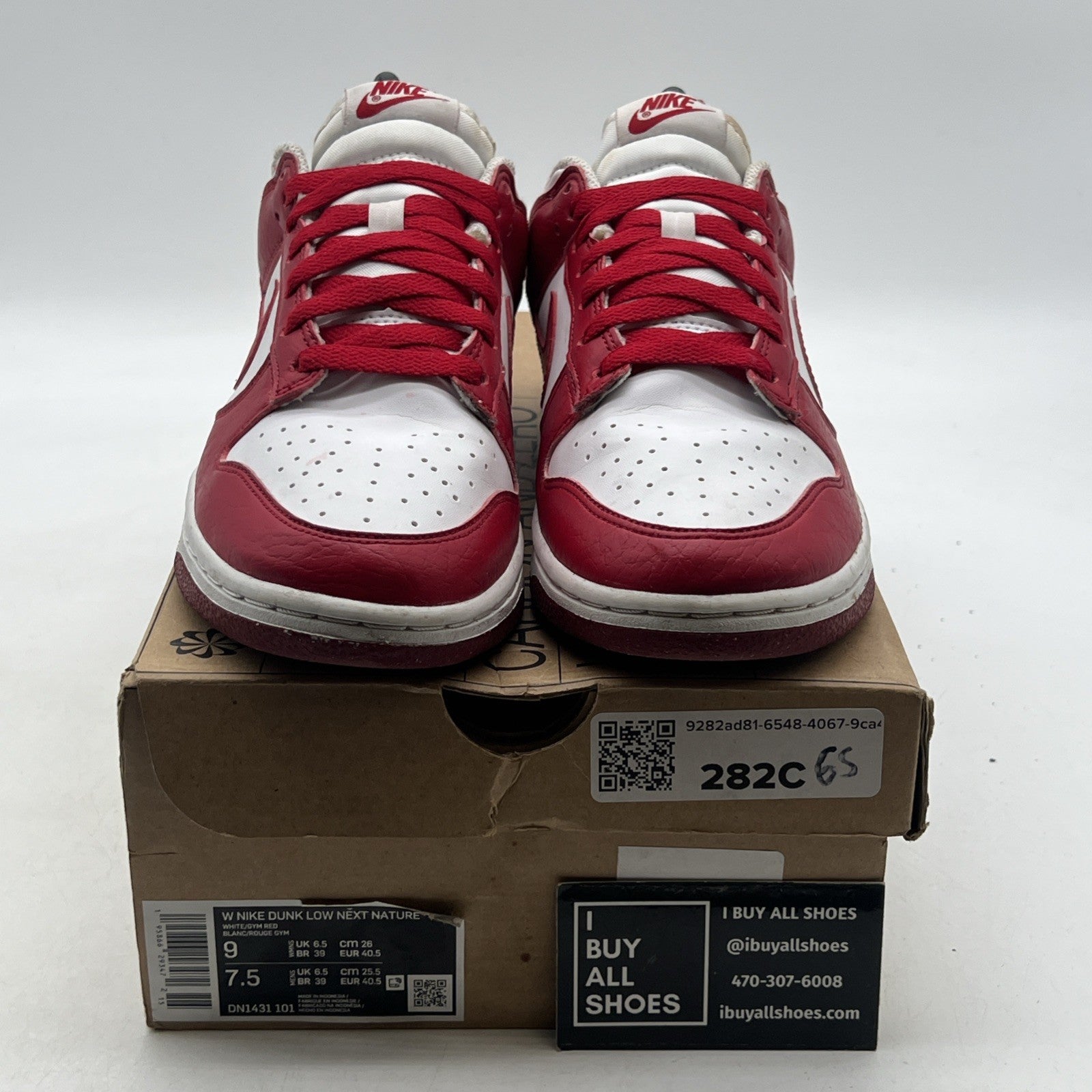 Size 9 - Nike Dunk Low Next Nature Gym Red/White 2022 (DN1431-101)
