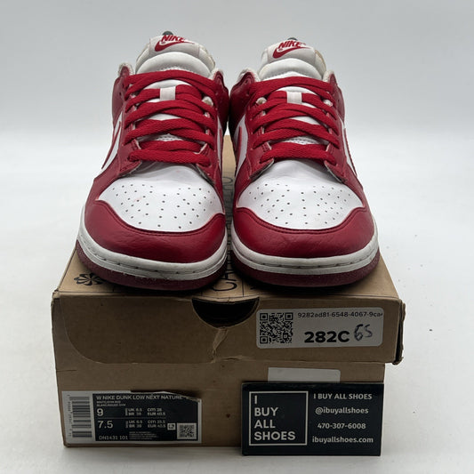 Size 9 - Nike Dunk Low Next Nature Gym Red/White 2022 (DN1431-101)