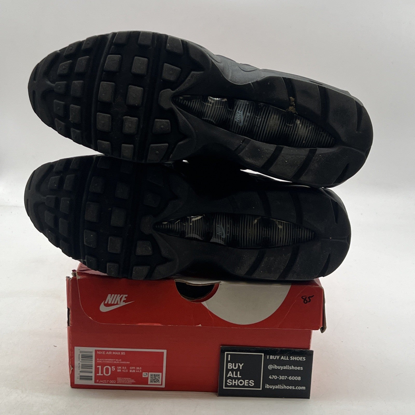 Size 10.5 - Nike Air Max 95 Black University Blue (FJ4217-002) 2023