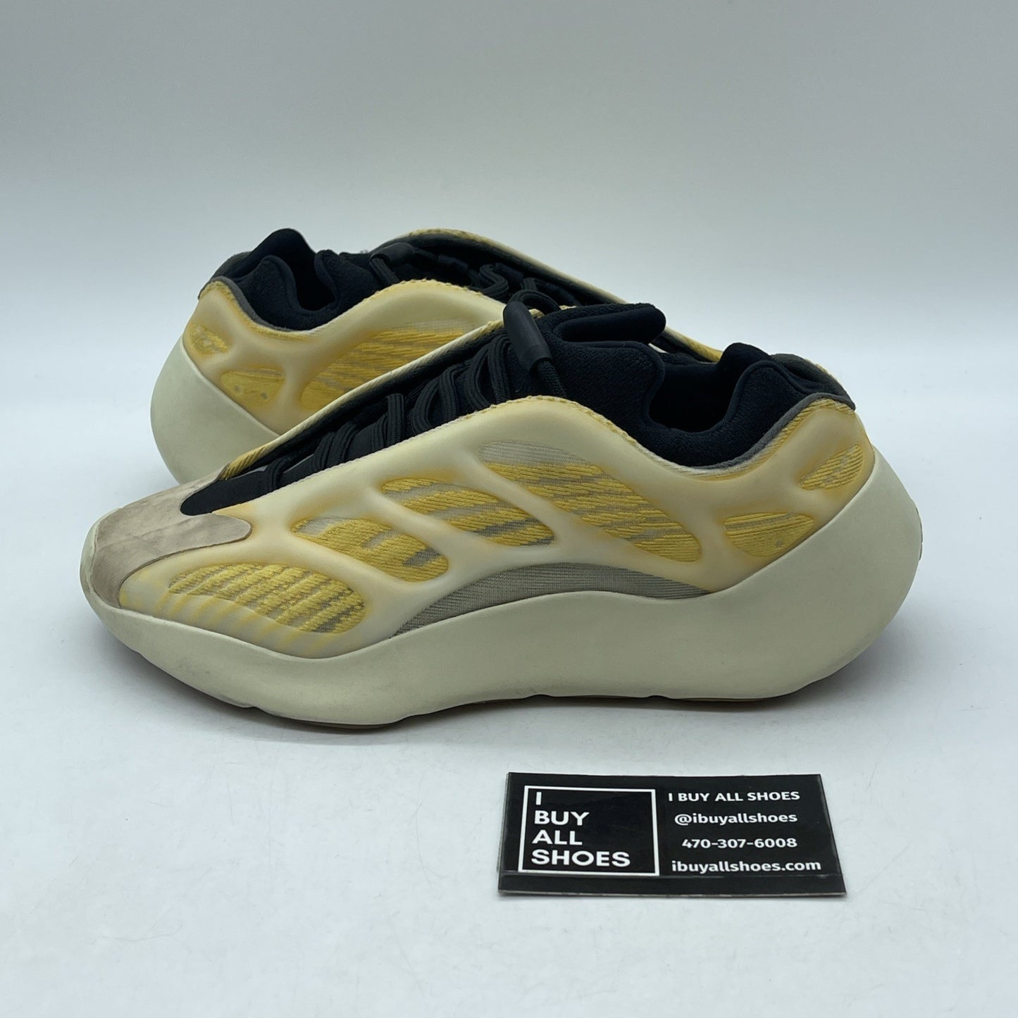 Size 6.5 - adidas Yeezy 700 V3 Mono Safflower Yellow Black Suede (HP5425)
