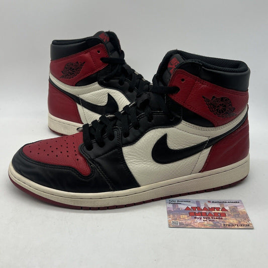 Size 11.5 - Jordan 1 Retro OG High Bred Toe Black White Red Leather (555088-610)