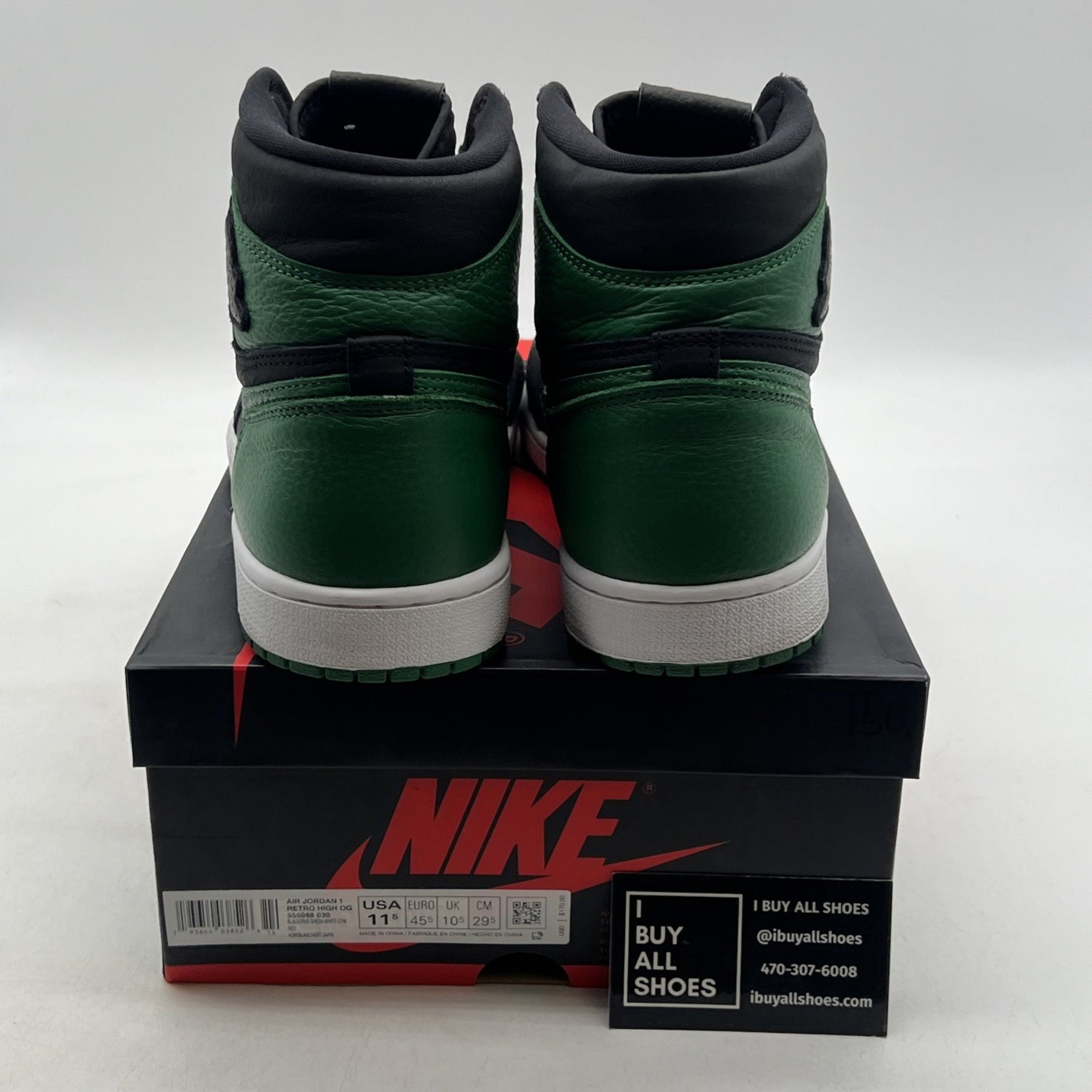 Size 11.5 - Air Jordan 1 Retro OG High Pine Green 2.0 (555088-030)