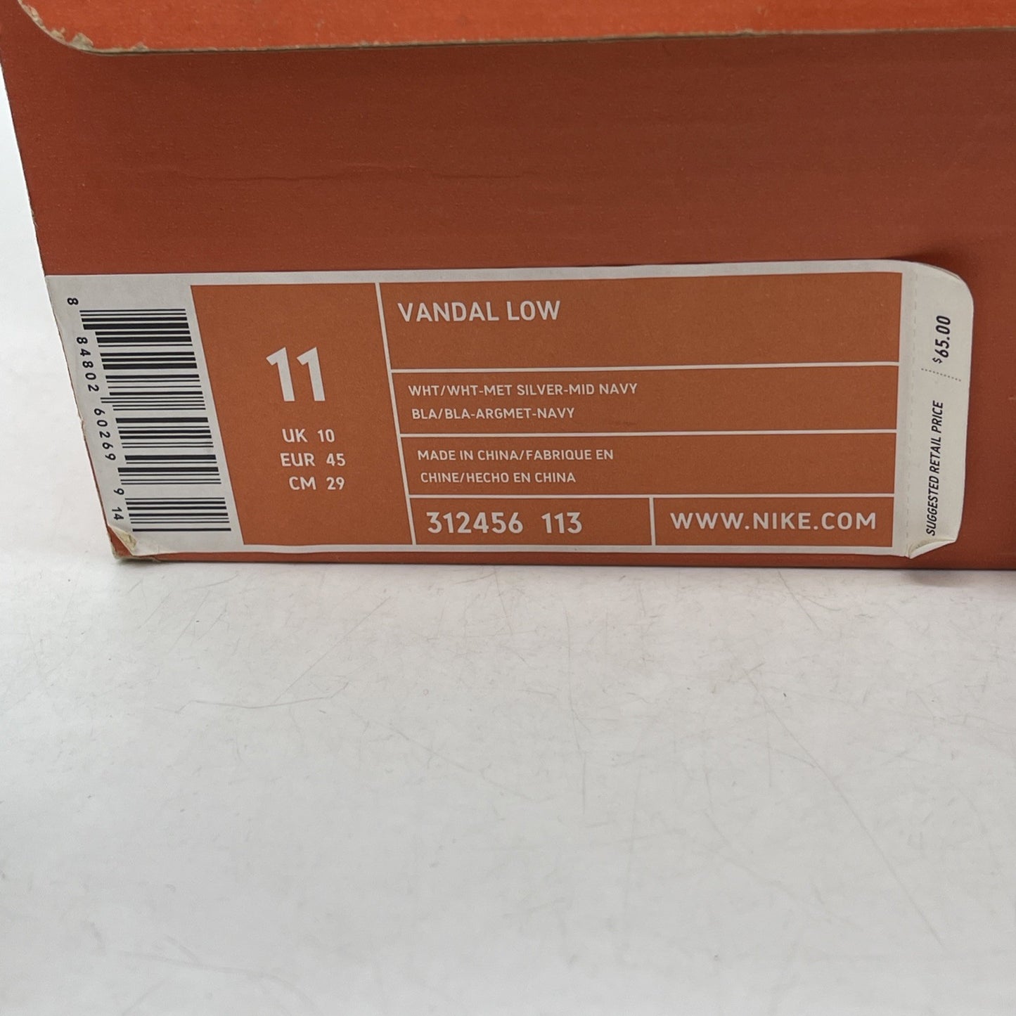 Size 11 - Nike Vandal Low Rens (312456-141)