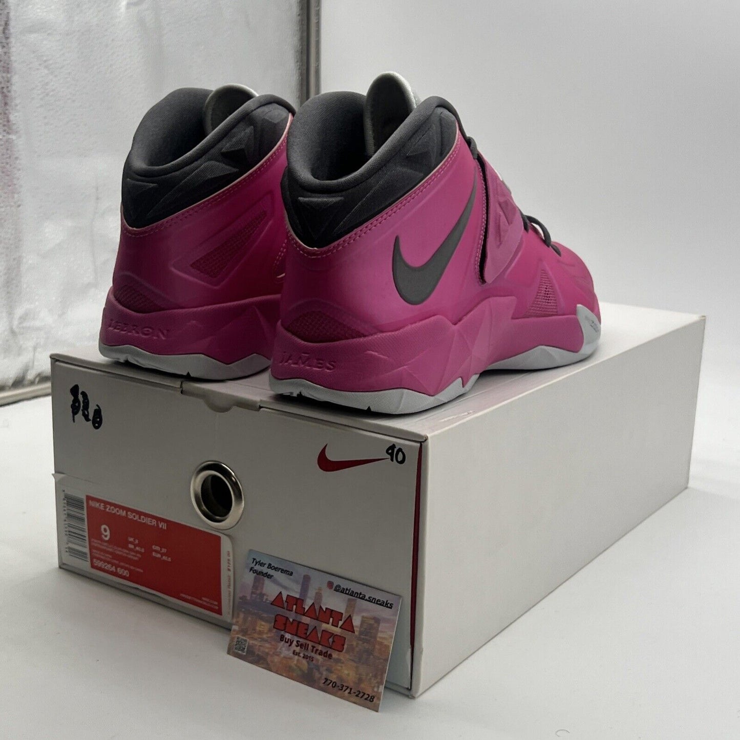 Size 9 - Nike LeBron Zoom Soldier 7 Kay Yow (599264-600)