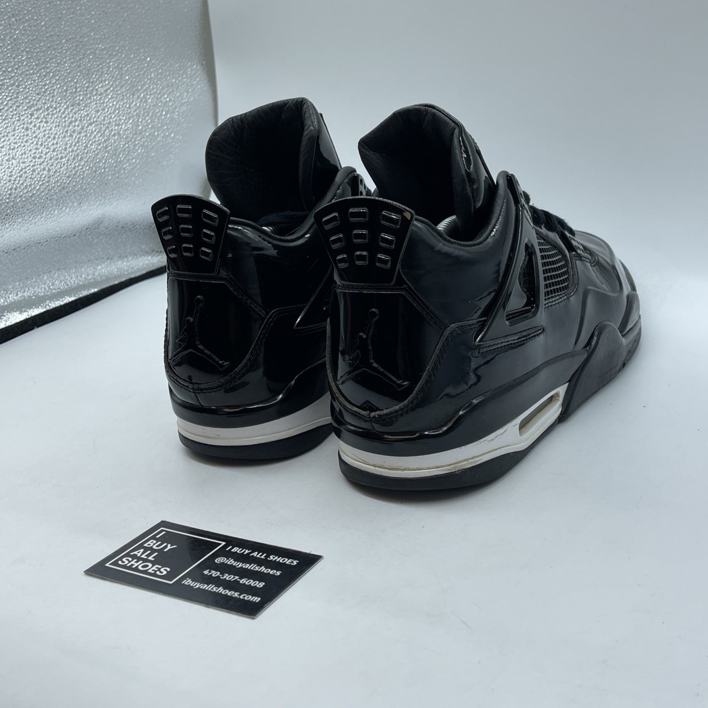 Size 11.5 - Air Jordan 4 Retro 11Lab4 - Black White Leather (719864-010)