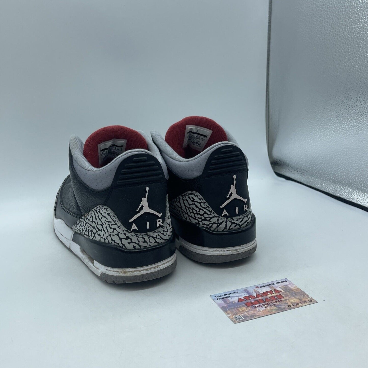 Size 10 - Jordan 3 Retro release Grey Suede Black Leather (136064-010)