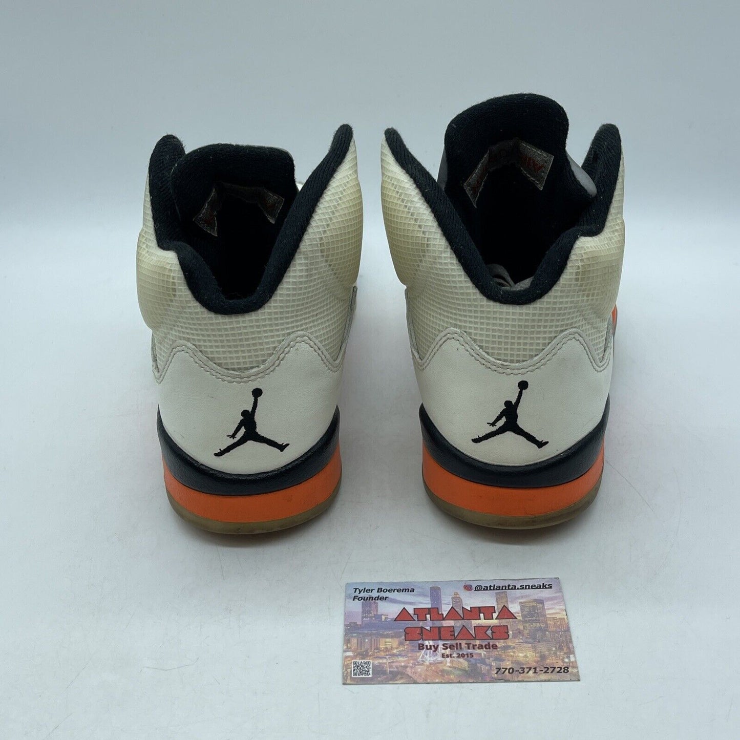 Size 8 - Jordan 5 Shattered Backboard Orange Black Grey Leather (DC1060-100)