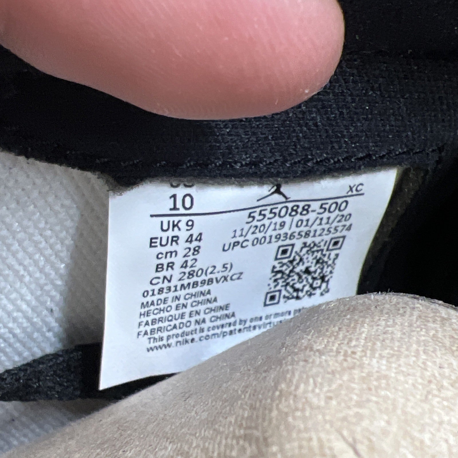 Size 10 - Air Jordan 1 Retro OG High Court Purple 2.0 (555088-500)