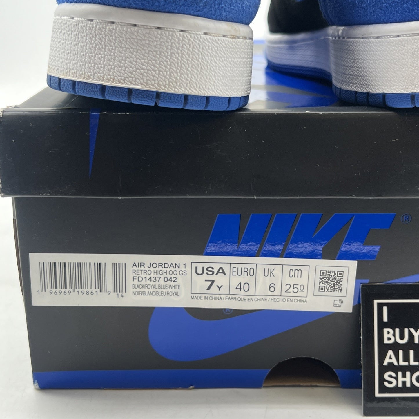 Size 7 - Air Jordan 1 Retro OG High Royal Reimagined (FD1437-042)