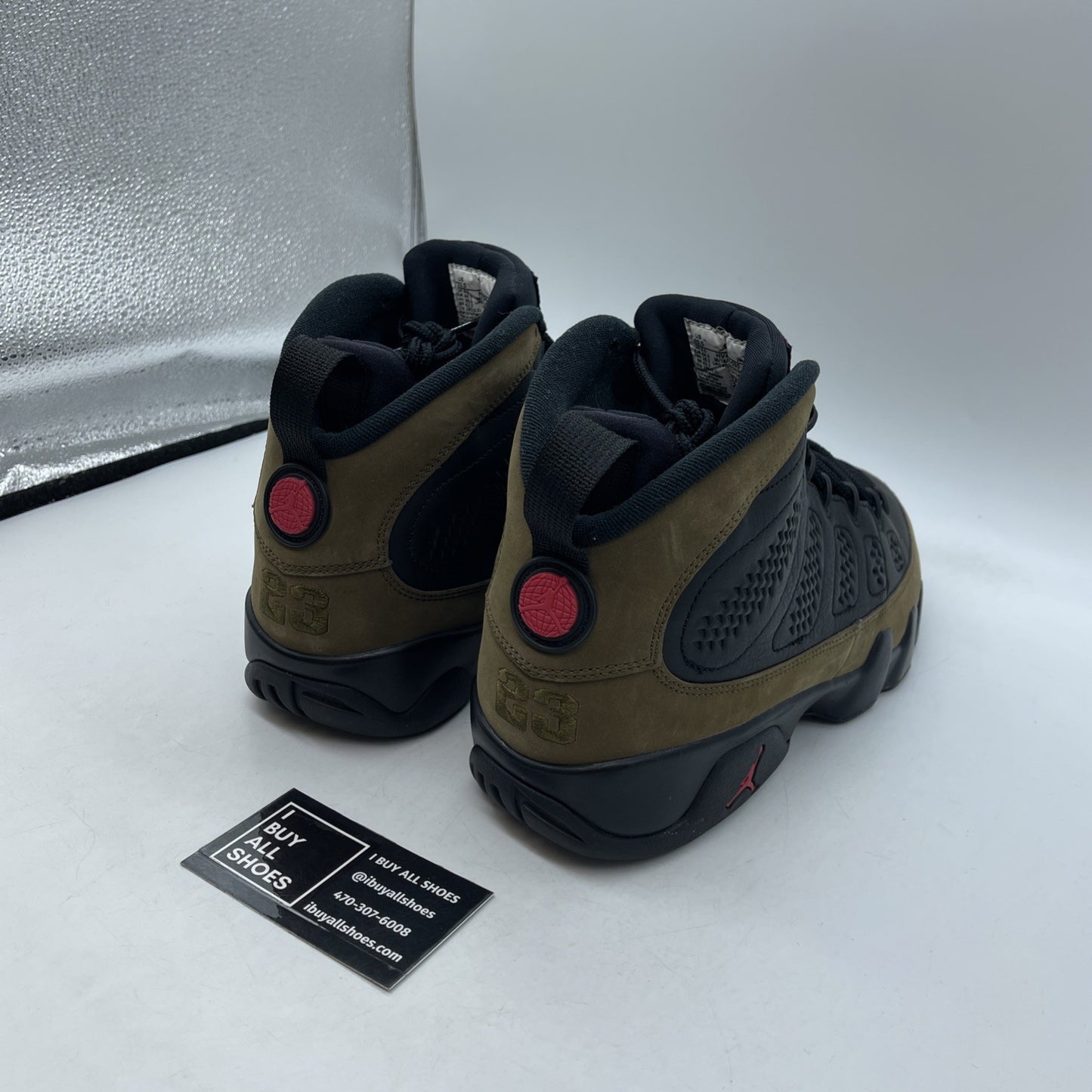 Size 10.5 - Air Jordan 9 Retro 2024 Olive Green Black Red Suede (HV4794-030)