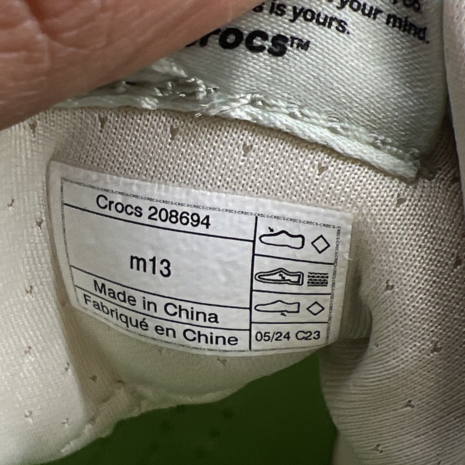 Size 13 - Crocs Salehe Bembury x Pollex Juniper Tahini (208694-1RW)