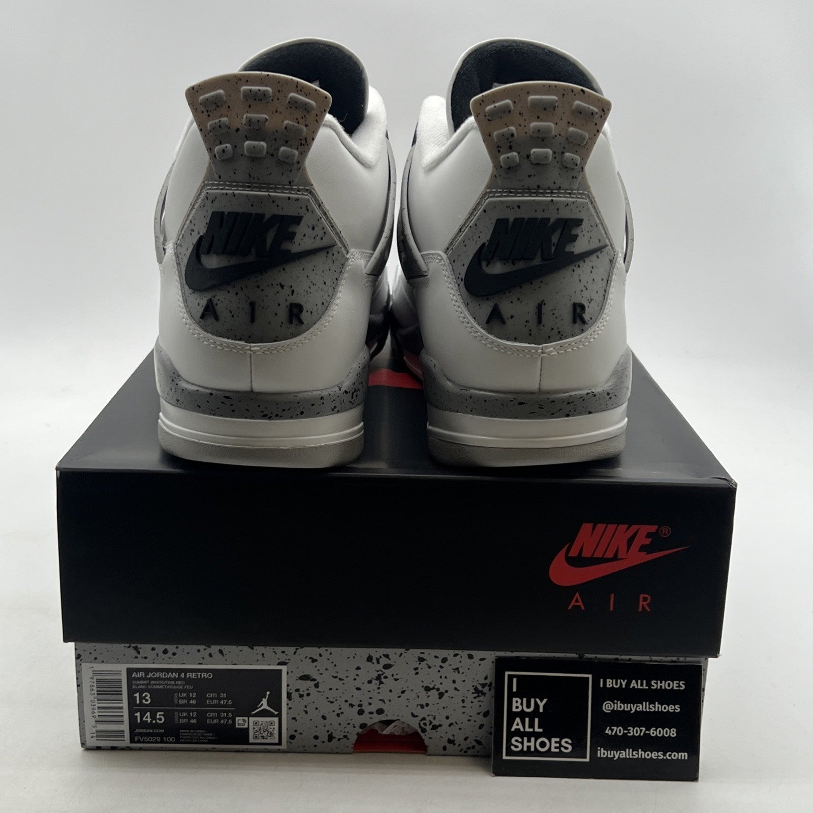 Size 13 - Air Jordan 4 Retro OG 2025 White Cement (FV5029-100)
