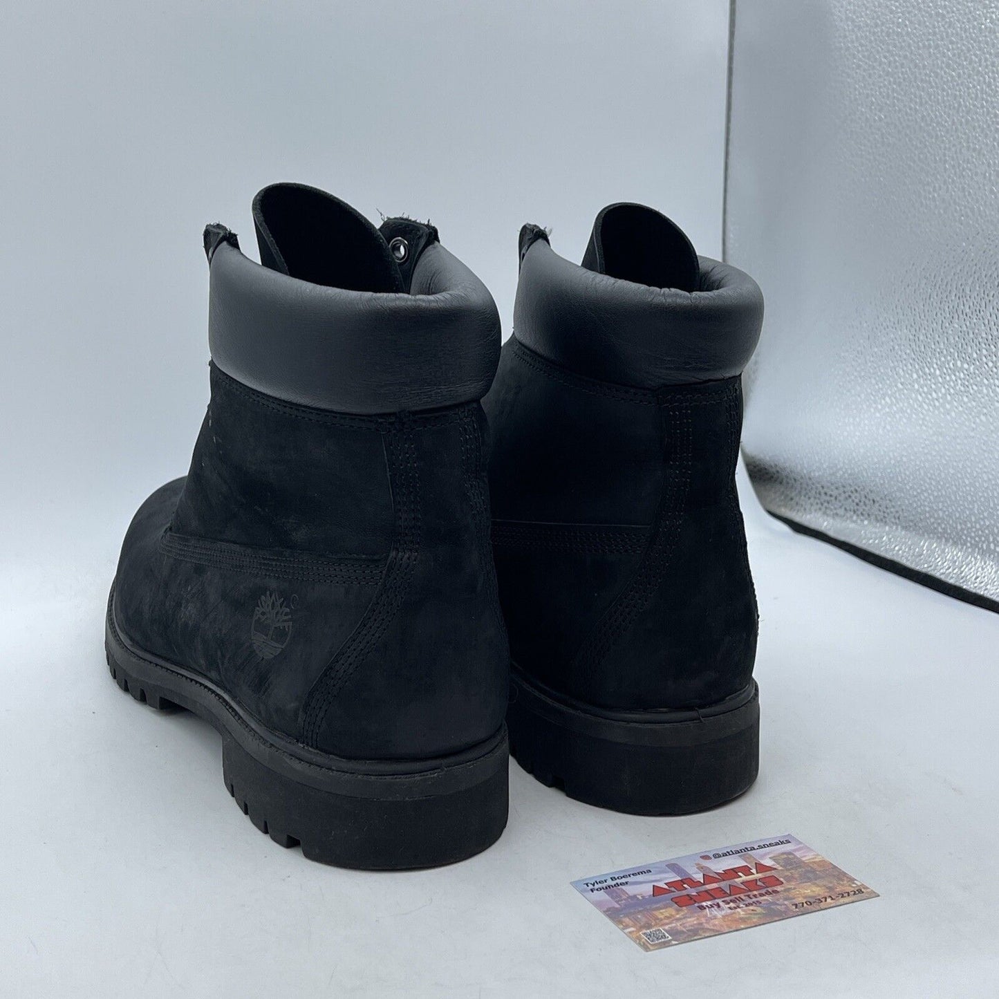Size 12 - Timberland Men 6 INCH Premium Boot  Black Suede Leather (10073A3935)