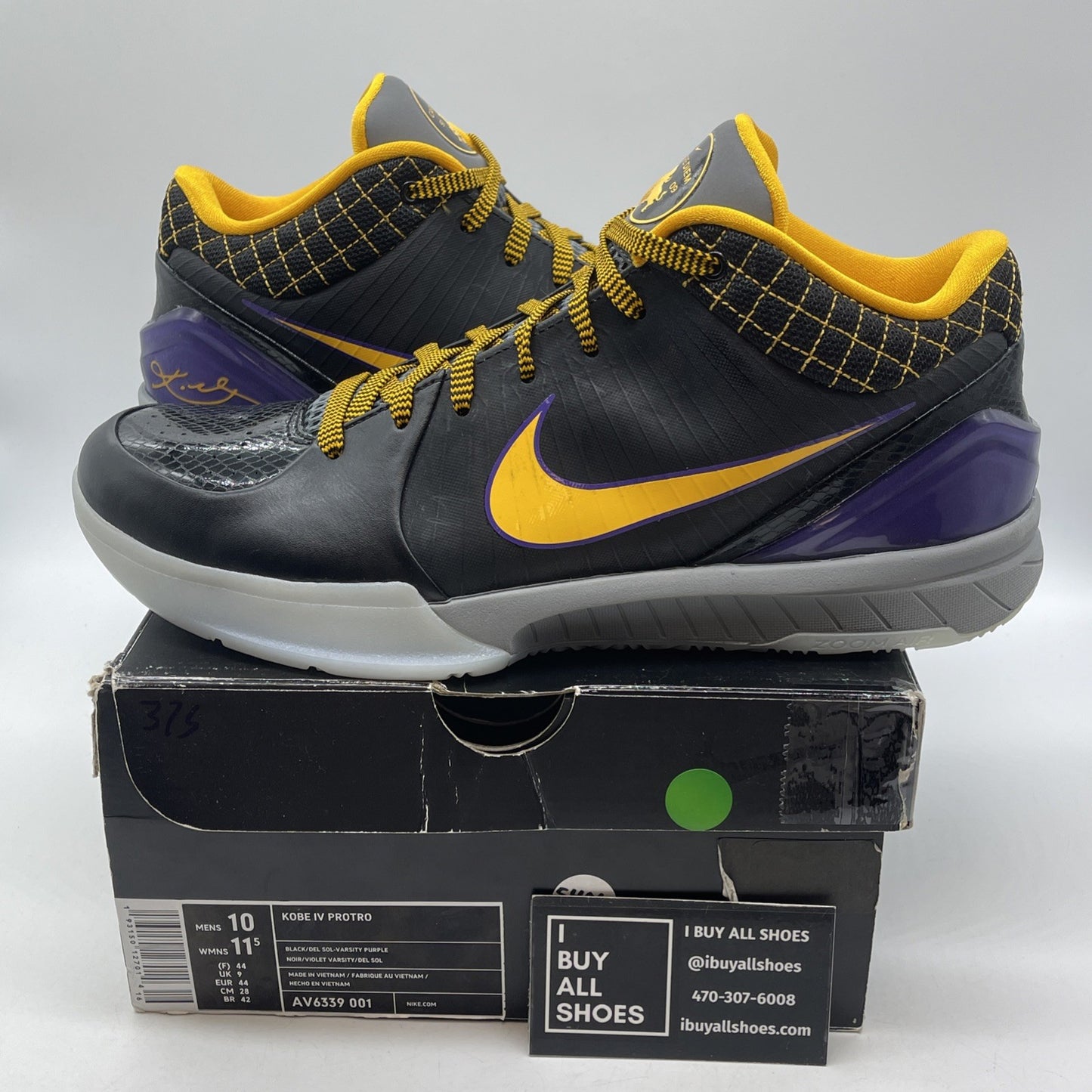 Size 10 - Nike Zoom Kobe 4 Protro 2019 Carpe Diem Suede Leather (AV6339-001)