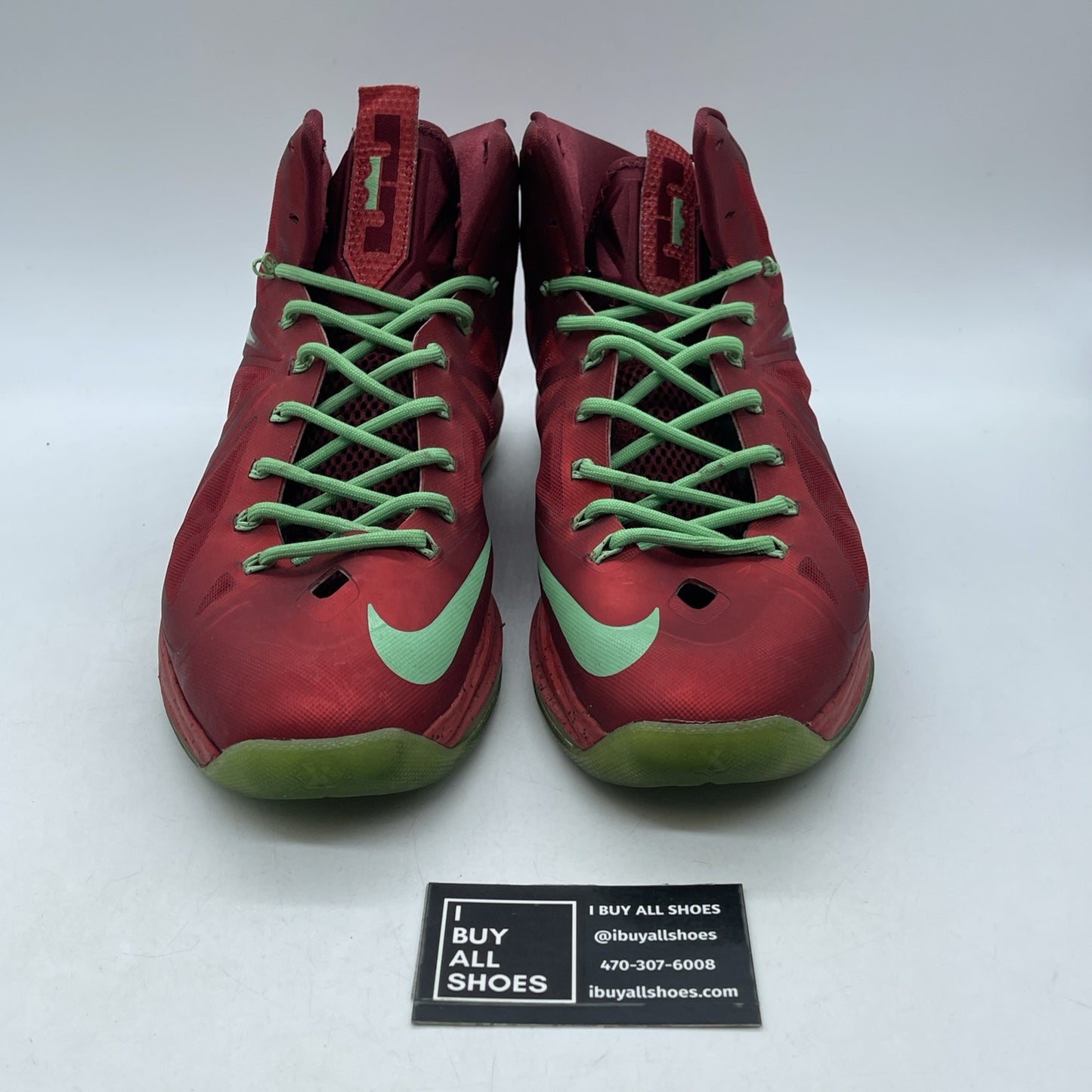Size 10.5 - Nike LeBron 10 Christmas (541100-600)