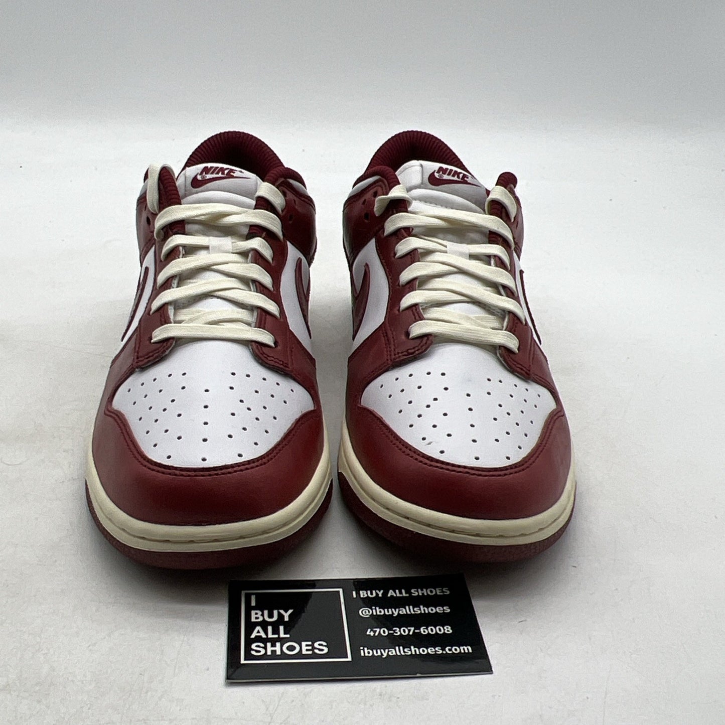 Size 11W- Dunk Low PRM Team Red White Leather (FJ4555-100)
