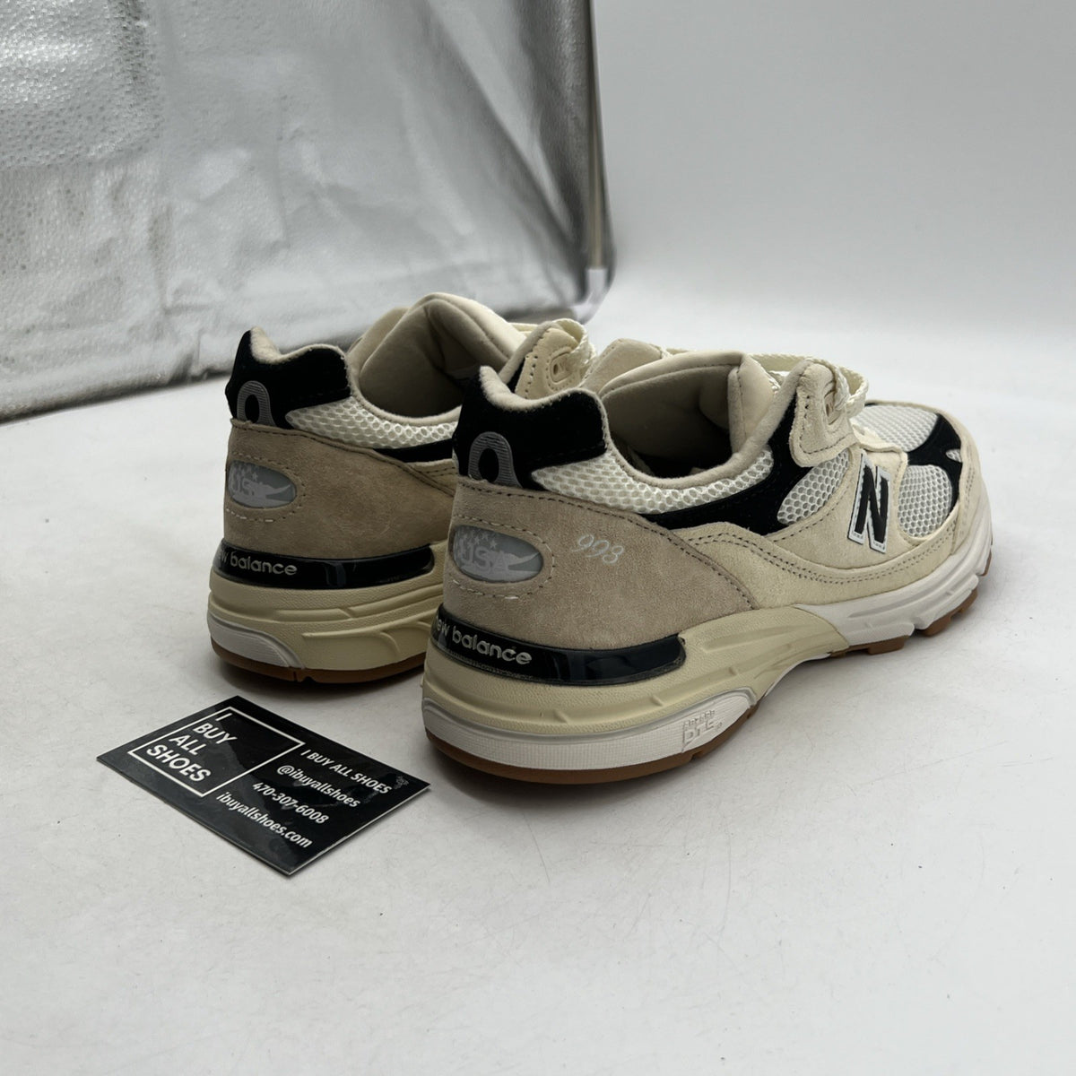 Size 10 - Teddy Santis x New Balance 993 Made in USA Sea Salt Black (U993WS)