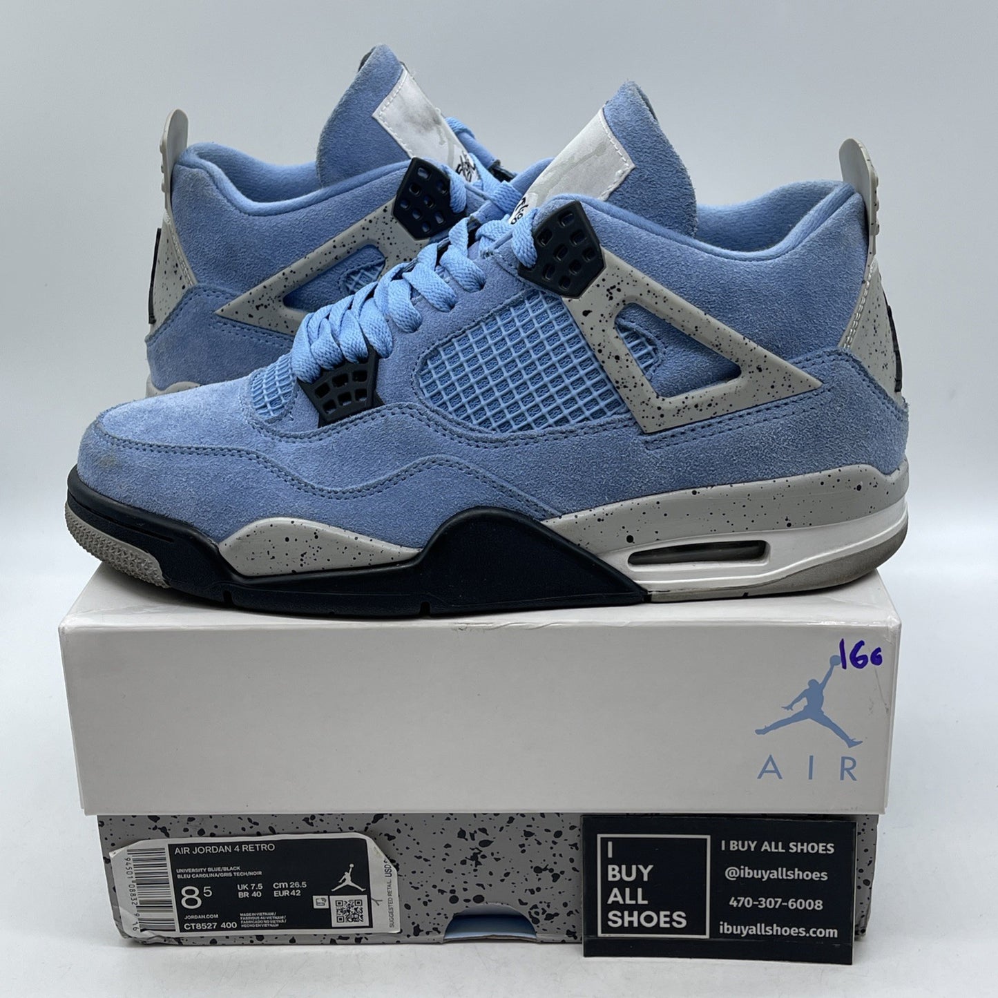 Size 8.5 - Air Jordan 4 Retro Mid University Blue (CT8527-400)