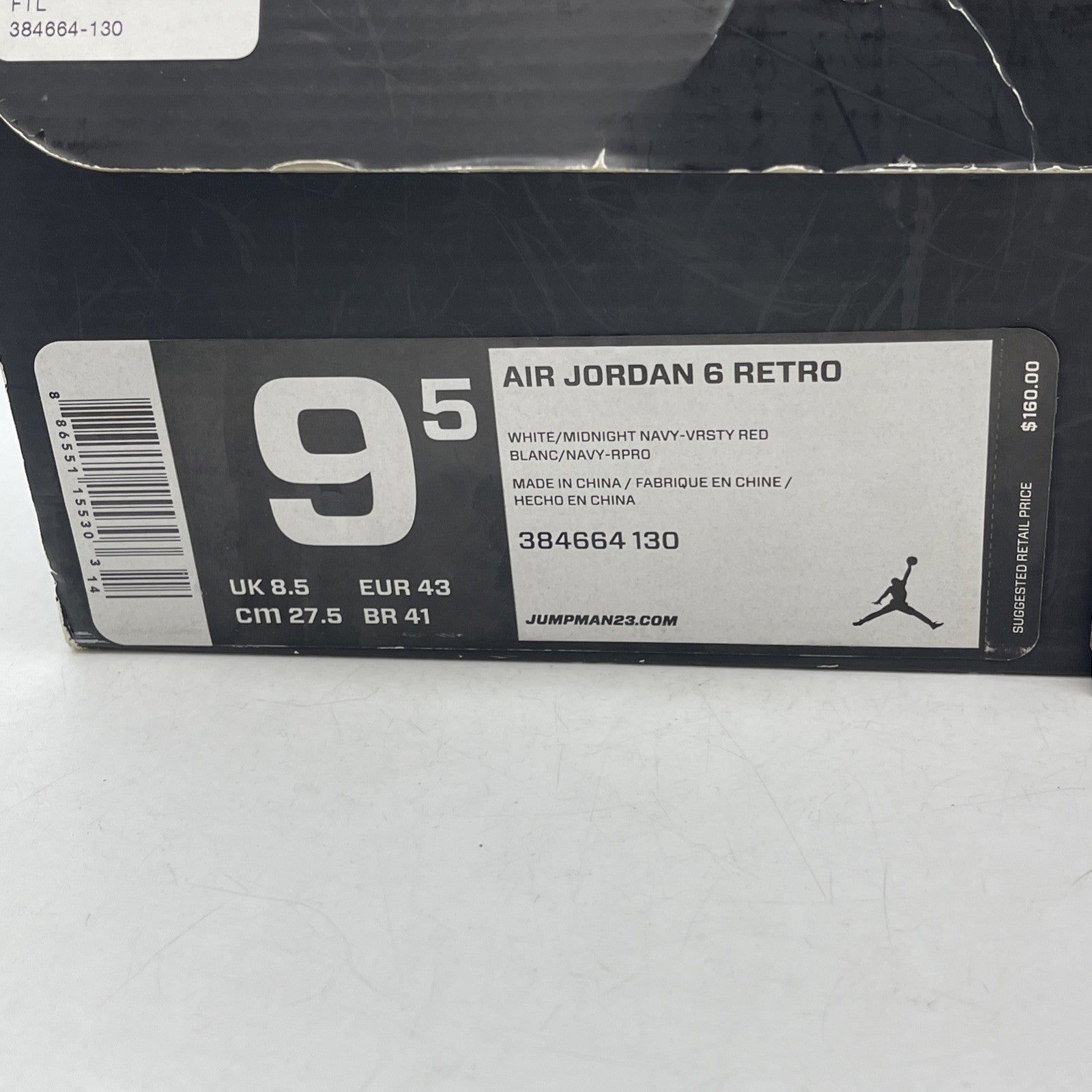 Size 9.5 - Air Jordan 6 Retro 2012 Olympic (384664-130)