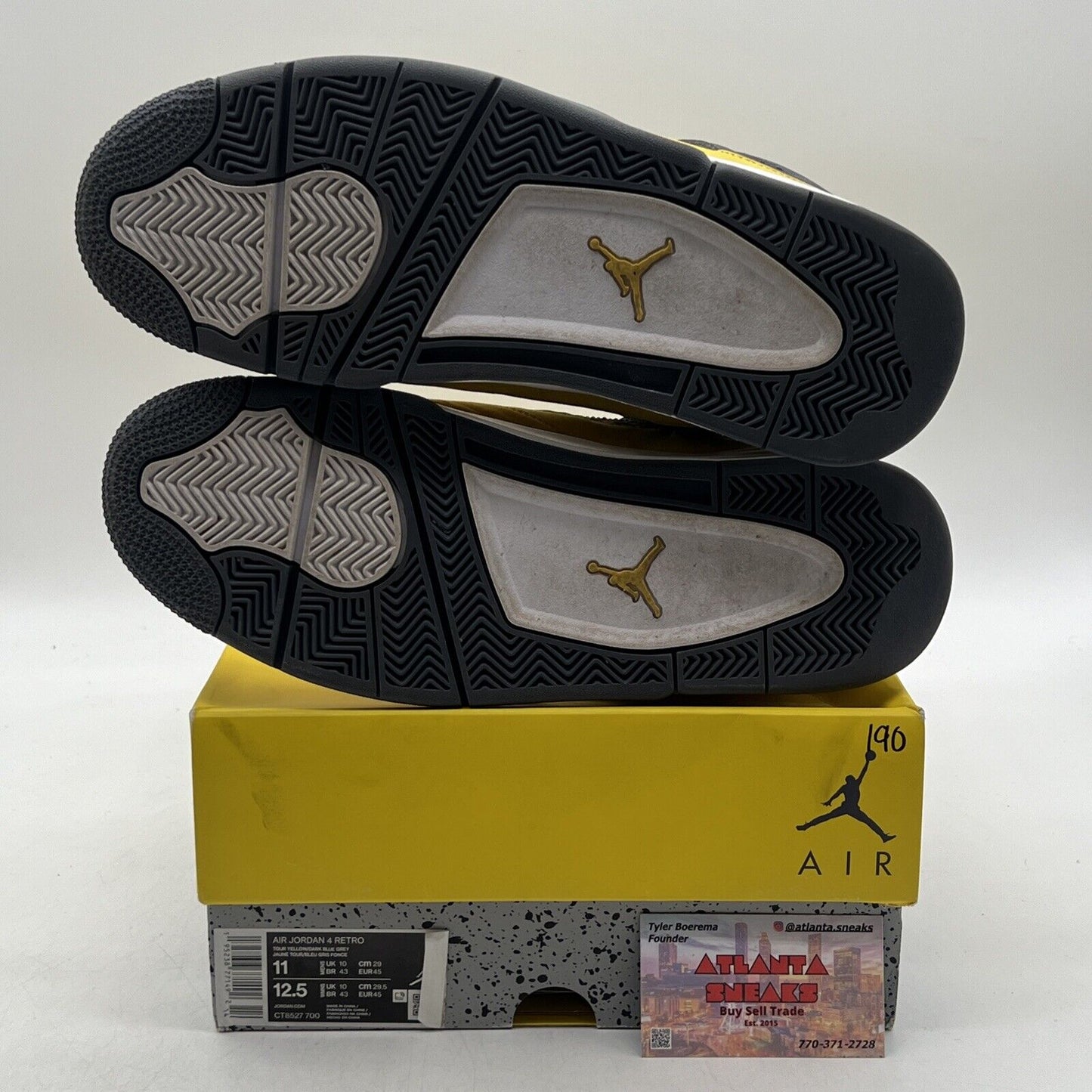 Size 11 - Jordan 4 Retro Mid Lightning Grey Suede White (CT8527-700)