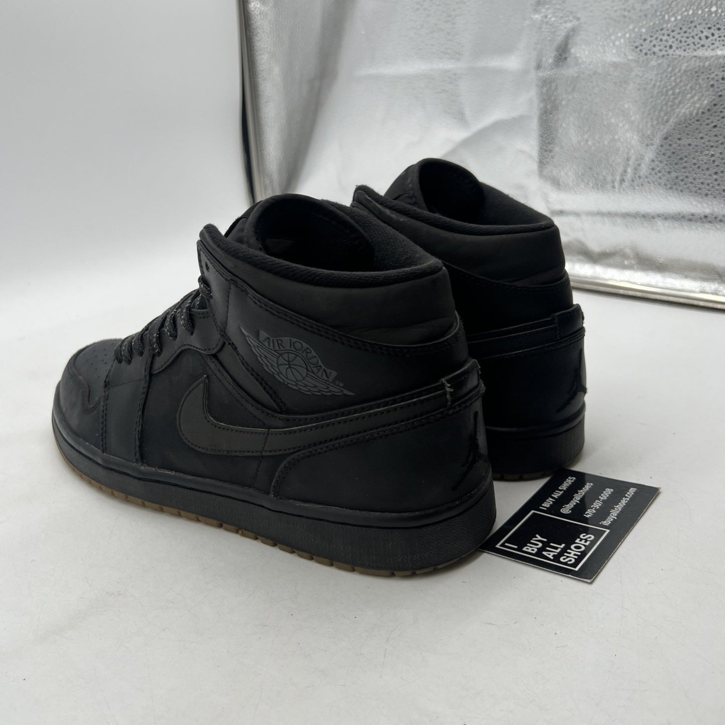 Size 10.5 - Air Jordan 1 Winterized Mid Black Gum (AA3992-002)