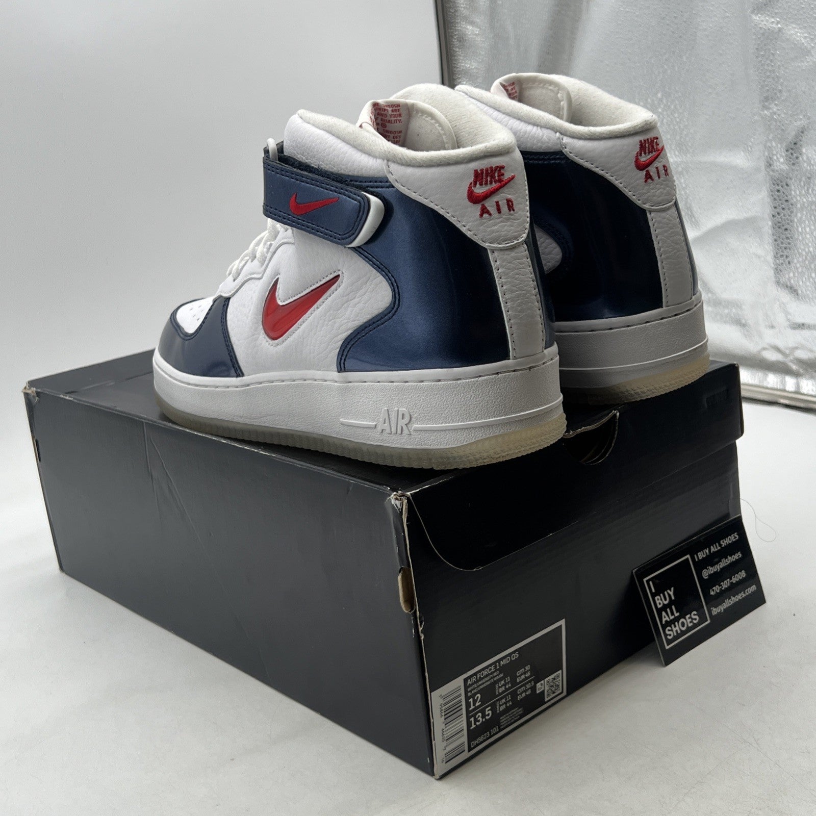 Size 12 - Nike Air Force 1 QS Mid Independence Day (DH5623-101)