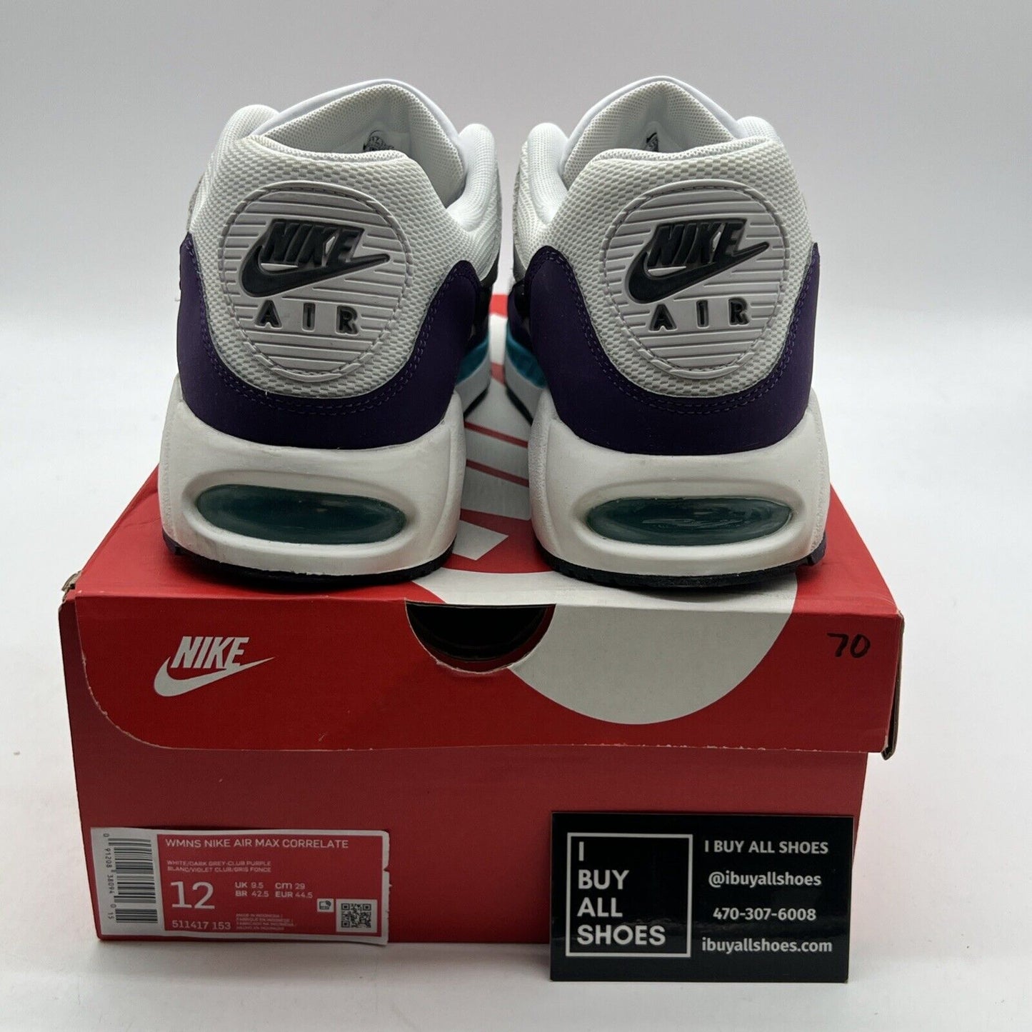 Size 12 - Nike Air Max Correlate Club Purple W (511417-153)