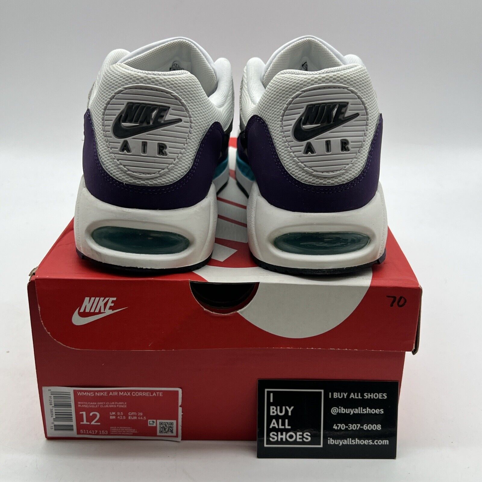 Size 12 - Nike Air Max Correlate Club Purple W (511417-153)