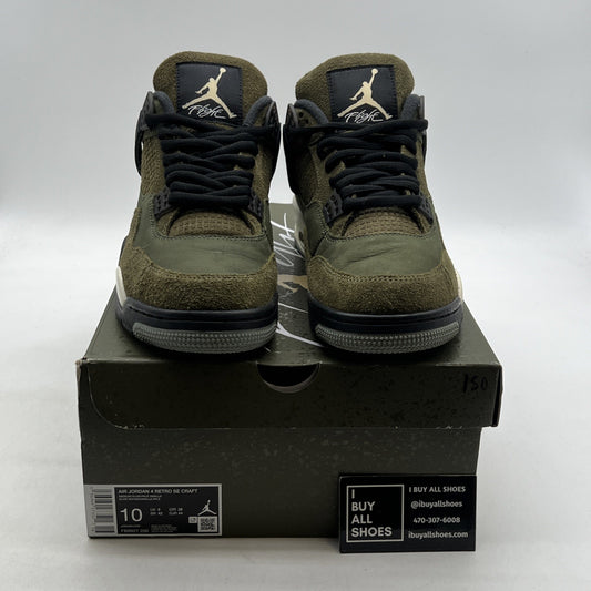 Size 10 - Air Jordan 4 SE Retro Low Craft - Olive (FB9927-200)