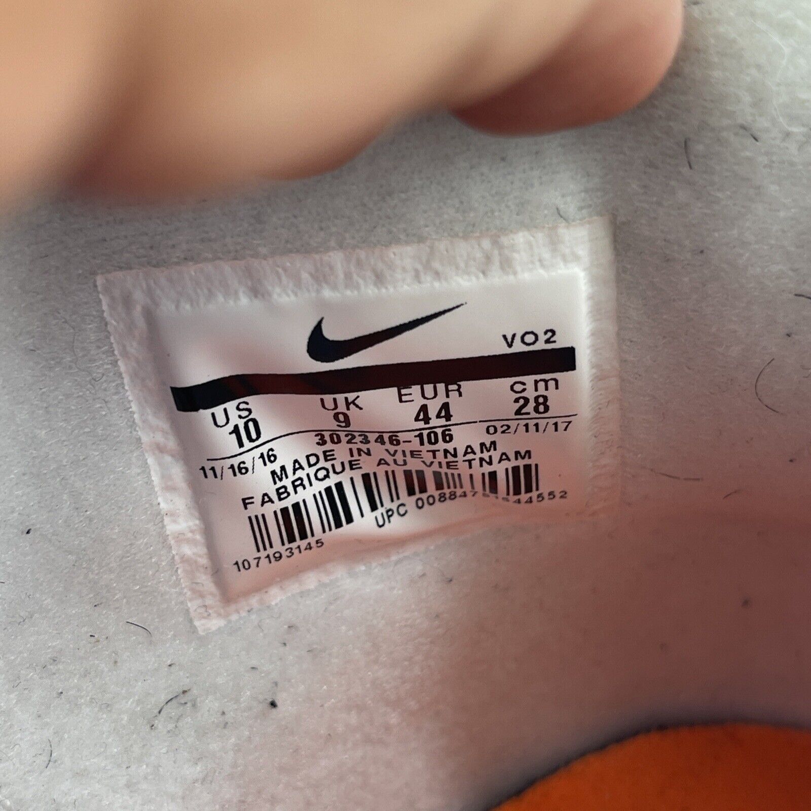 Size 10 - Nike Air Trainer SC Bo Jackson Orange Gray Blue Leather (302346-106)