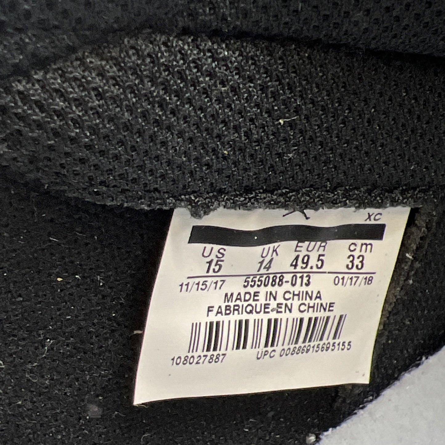 Size 15 - Air Jordan 1 Retro OG High Shadow (555088-013)