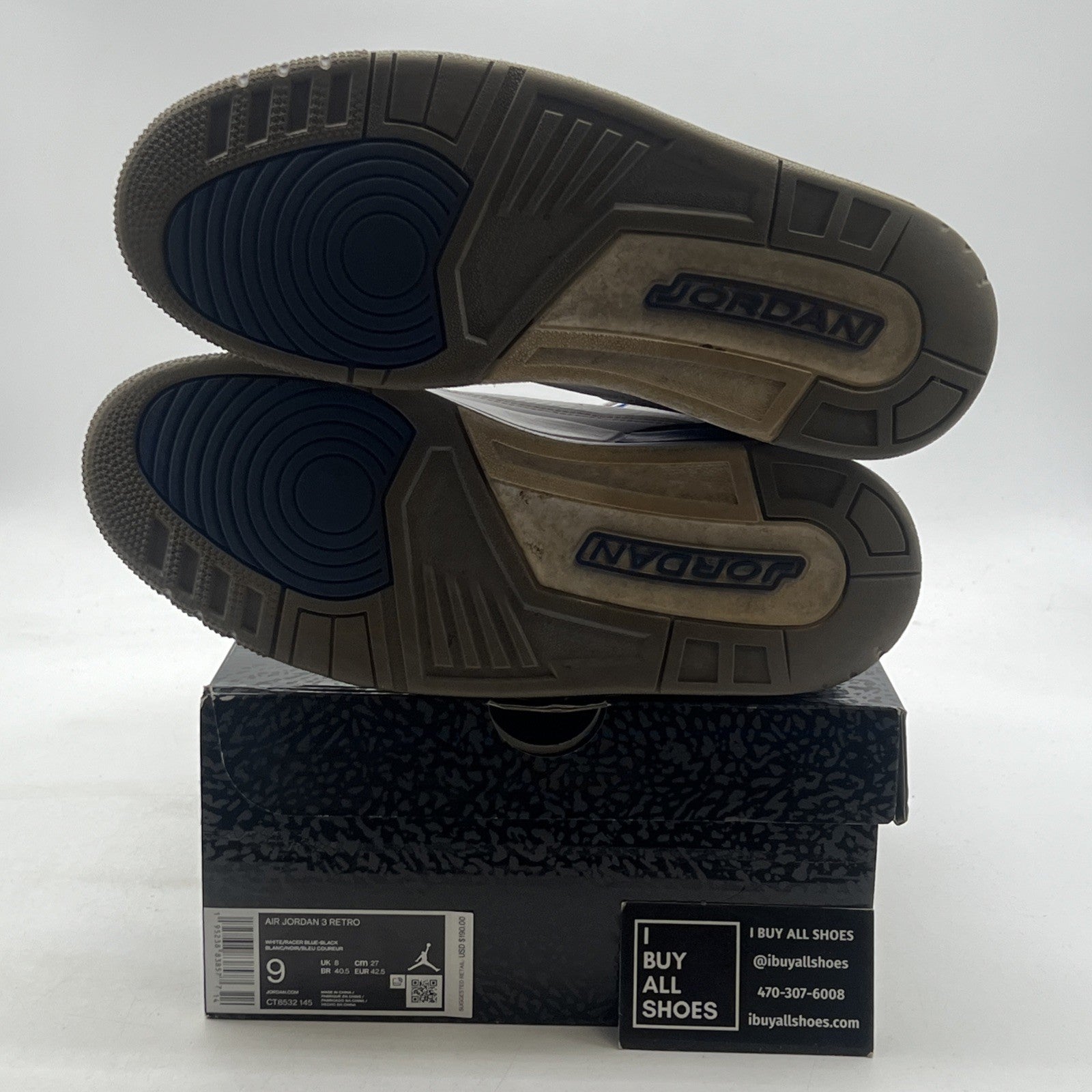 Size 9 - Air Jordan 3 Retro Mid Racer Blue (CT8532-145)