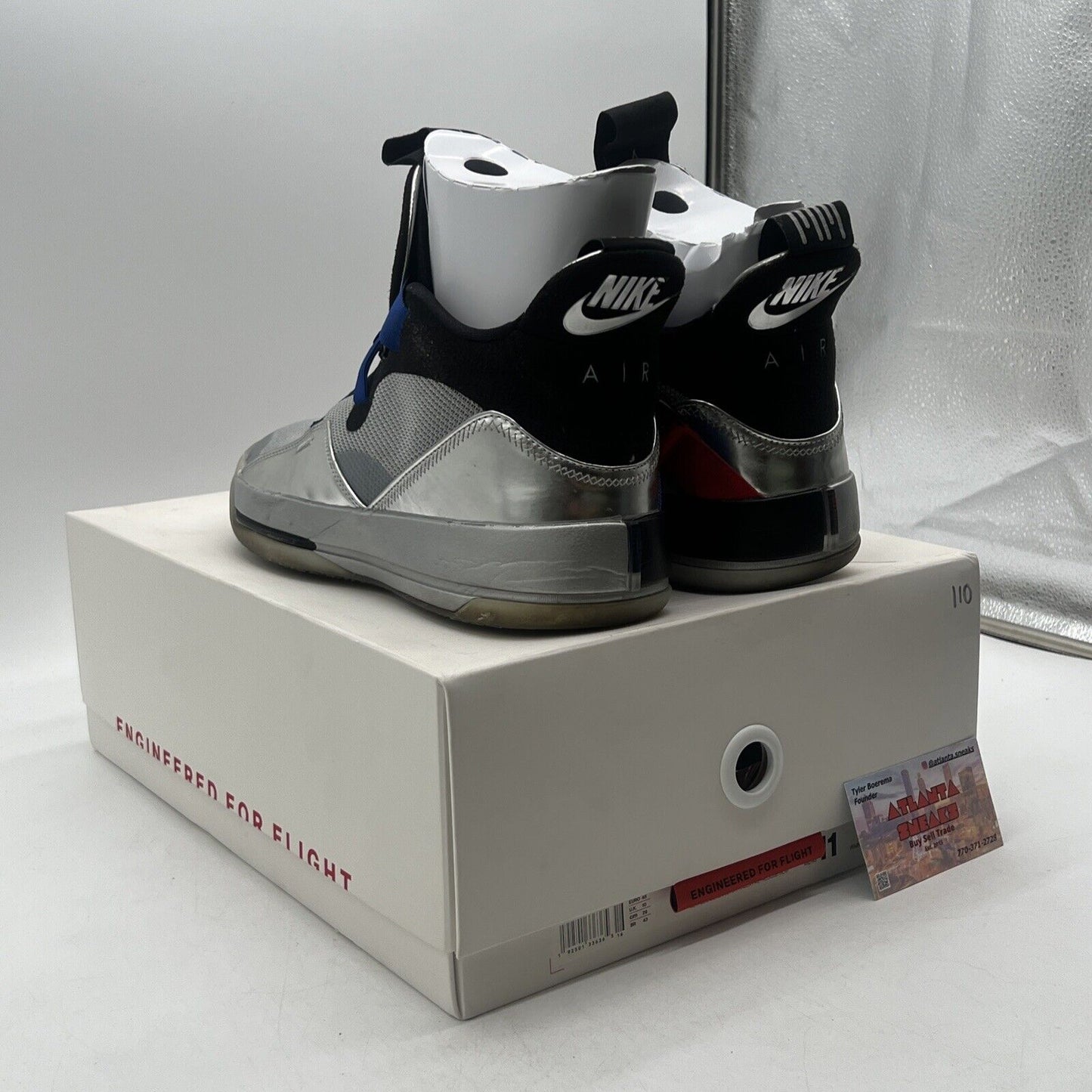 Size 11 - Air Jordan 33 All Star Silver Black Suede (AQ8830-005)
