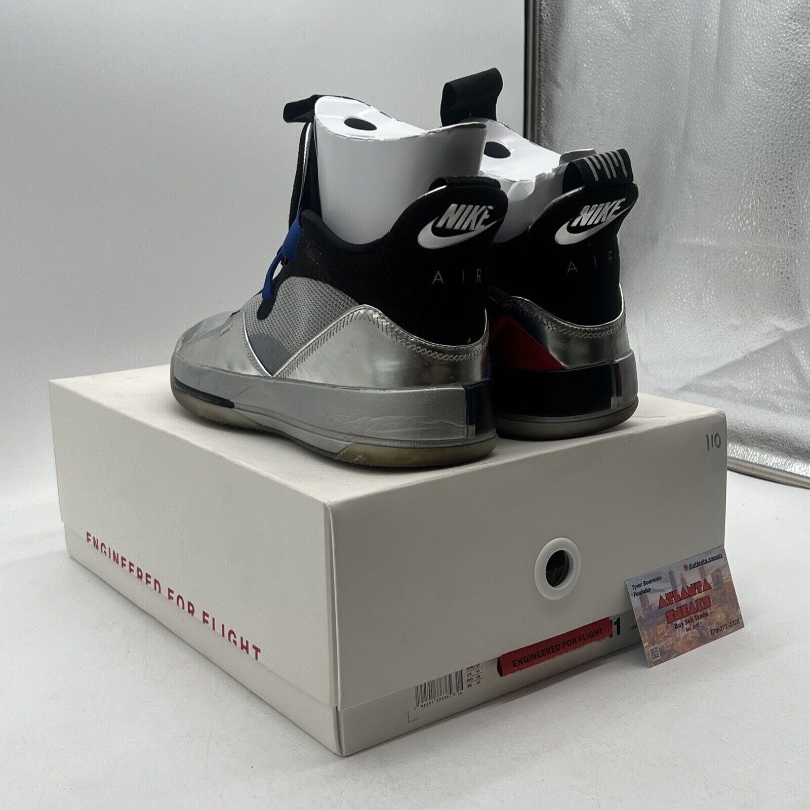 Size 11 - Air Jordan 33 All Star Silver Black Suede (AQ8830-005)
