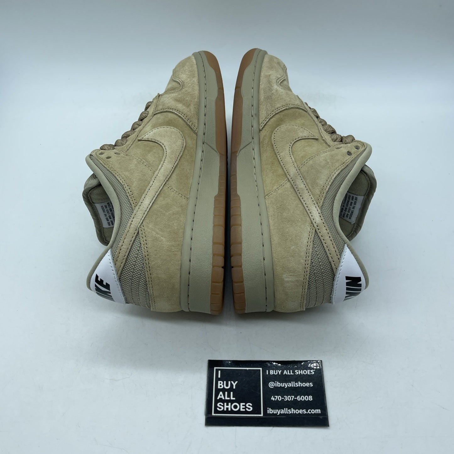 Size 9 - Nike Dunk SB Pro B Low Parachute Beige Suede Leather (HJ0367-200)