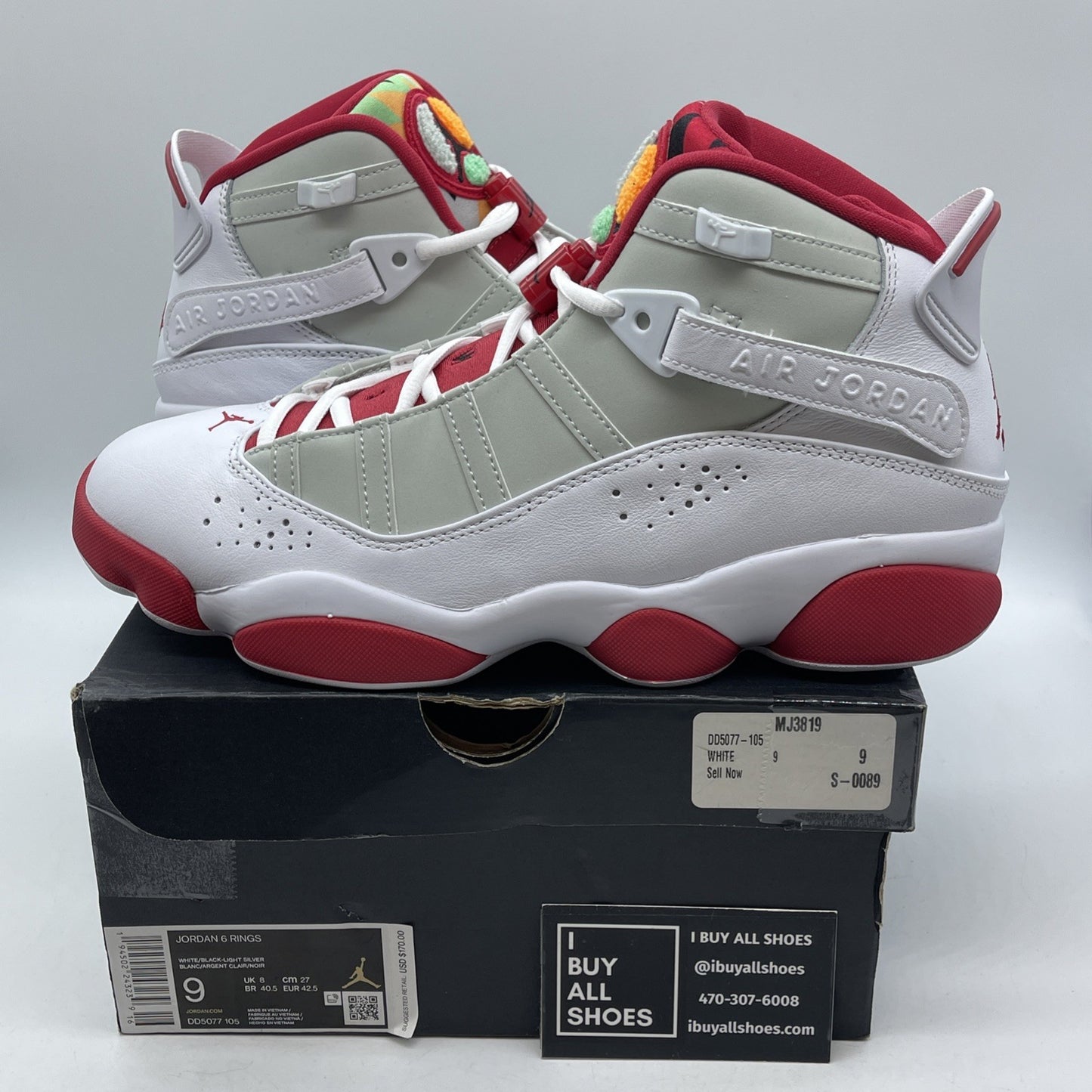 Size 9 - Jordan 6 Rings Hare White Suede Leather (DD5077-105)