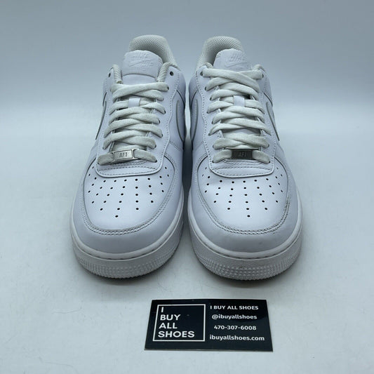 Size 9.5 - Nike Air Force 1 '07 Low Triple White Leather Suede (CW2288-111)