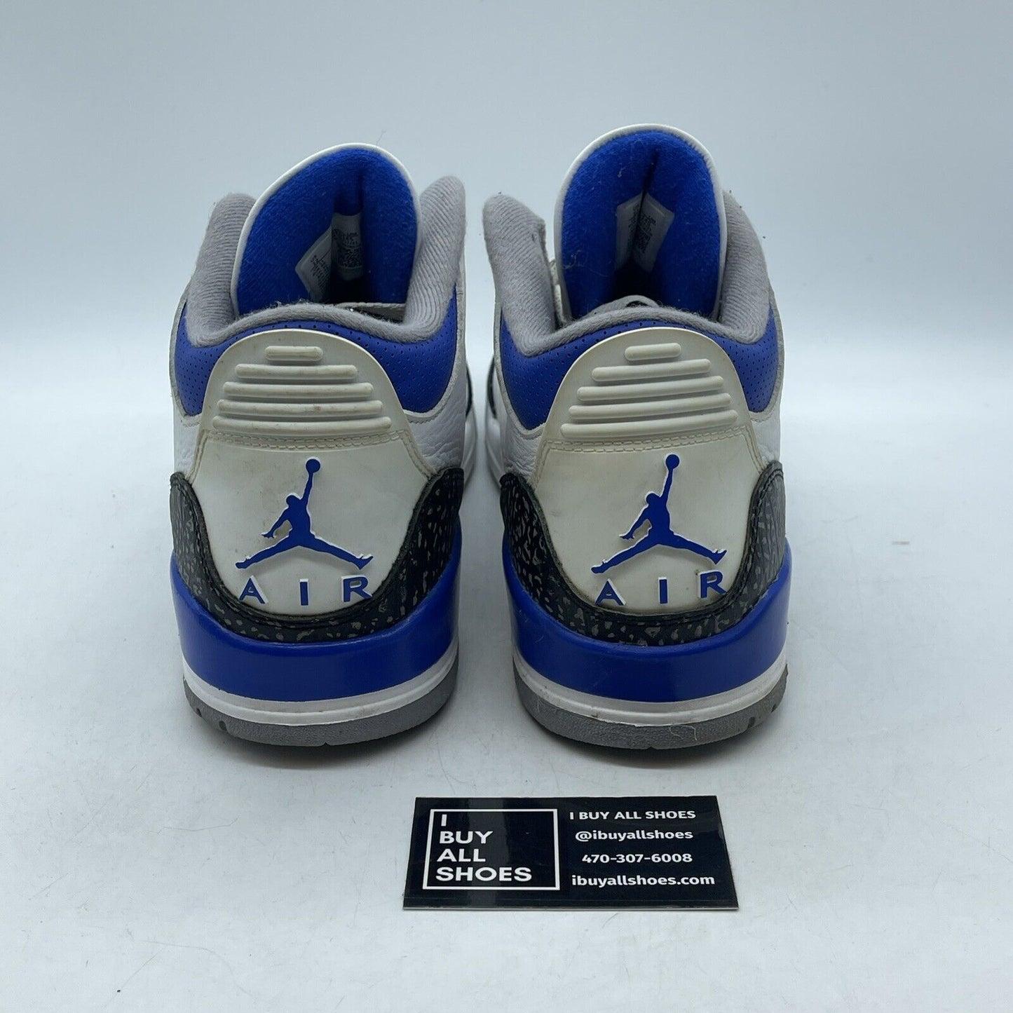 Size 12 - Jordan 3 Retro Mid Racer Blue Grey White Suede Leather (CT8532-145)