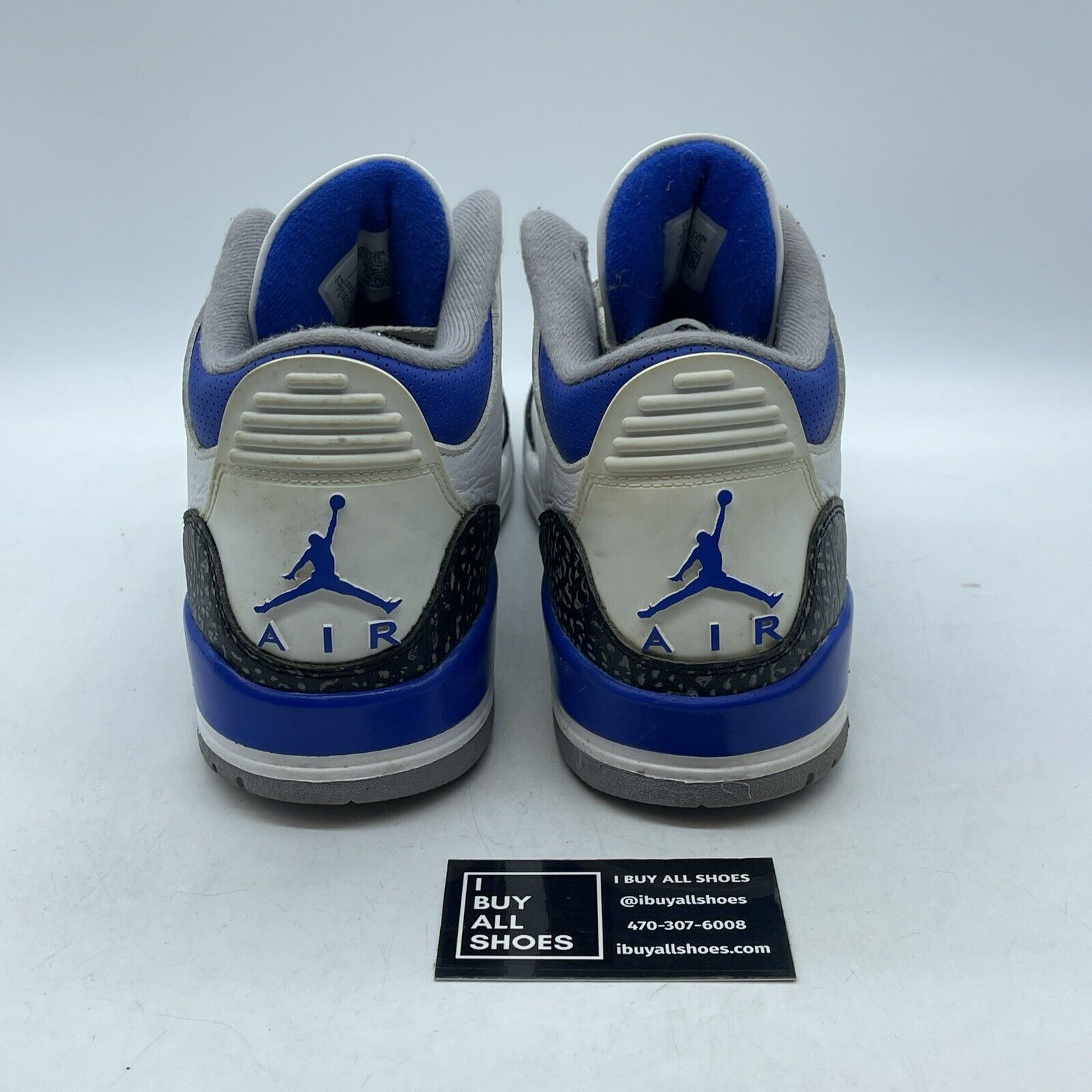 Size 12 - Jordan 3 Retro Mid Racer Blue Grey White Suede Leather (CT8532-145)