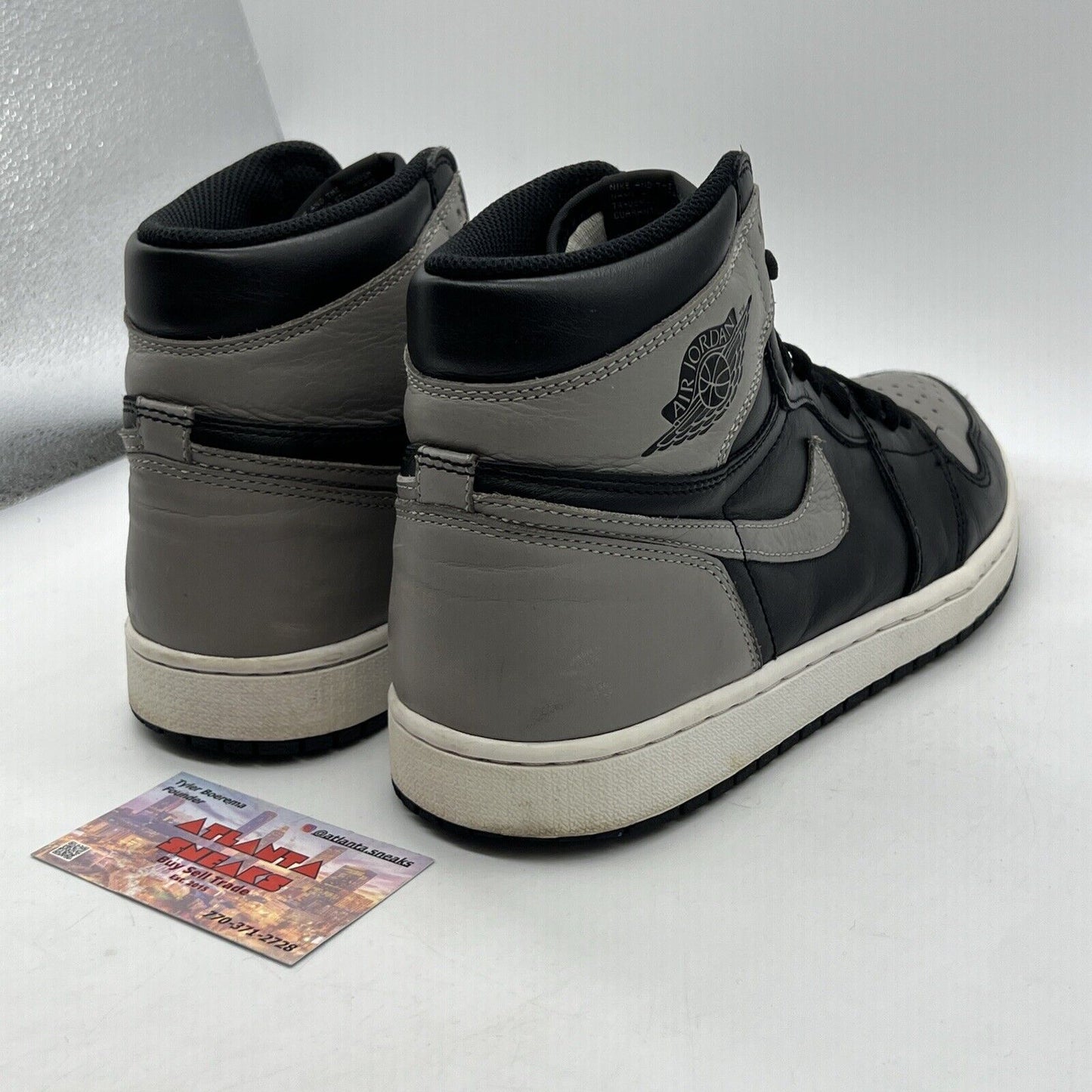 Size 10 - Jordan 1 Retro OG High Shadow Black White Grey (555088-013)