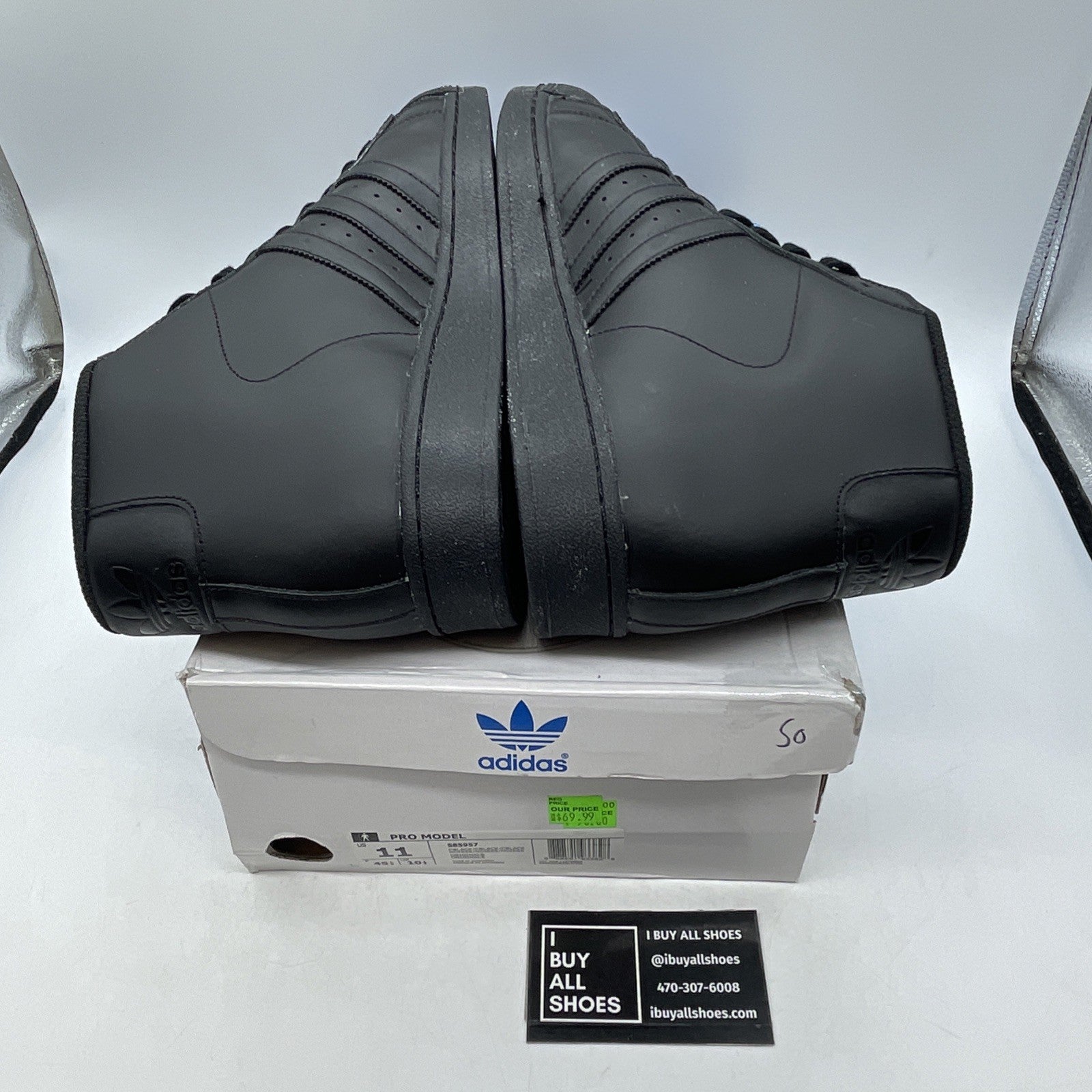 Size 11 - Adidas Pro Model Triple Black (S85957)