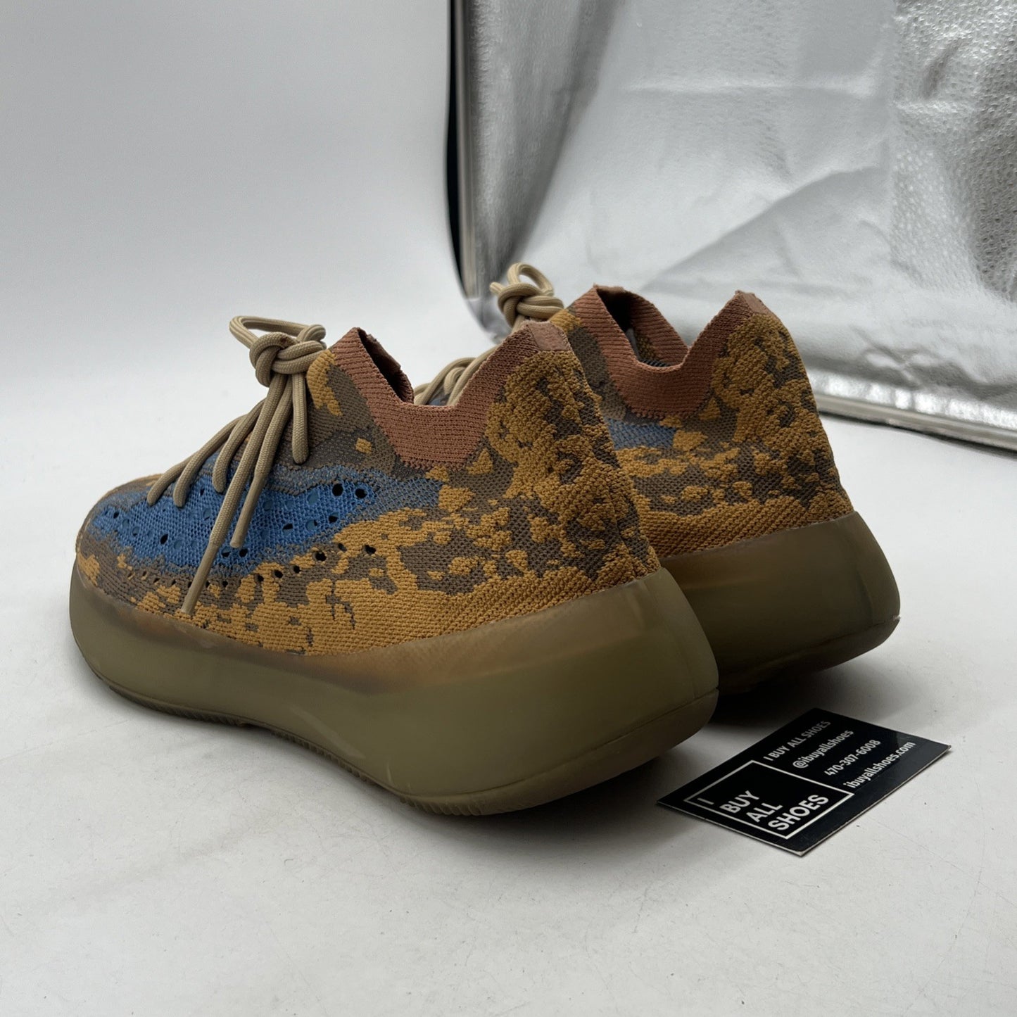Size 11.5 - adidas Yeezy Boost 380 Blue Oat Non-Reflective (Q47306)