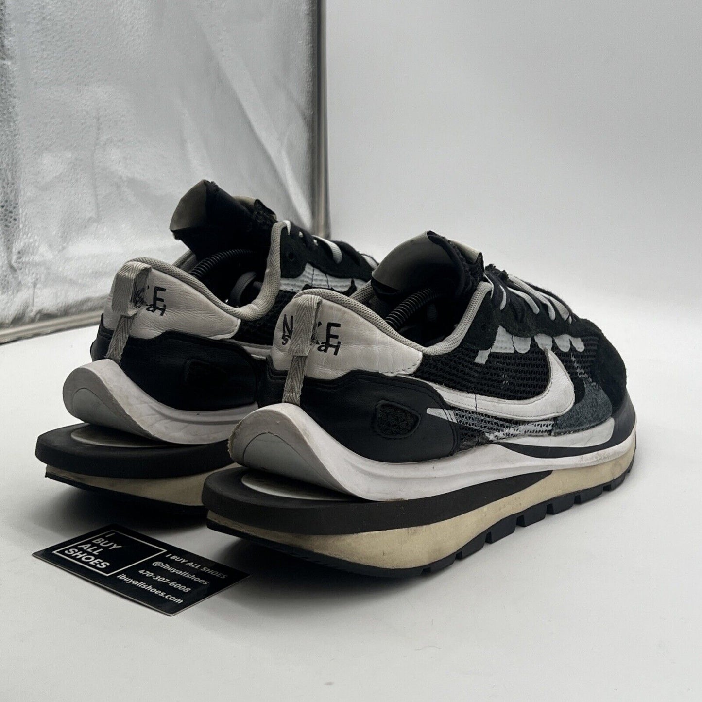 Size 12 - Nike sacai x VaporWaffle Black White (CV1363-001)