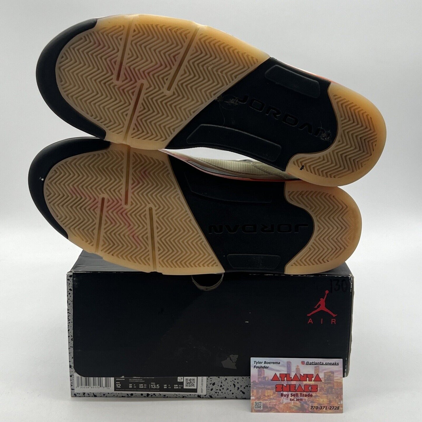 Size 12 - Jordan 5 Shattered Backboard Black Grey Orange (DC1060-100)