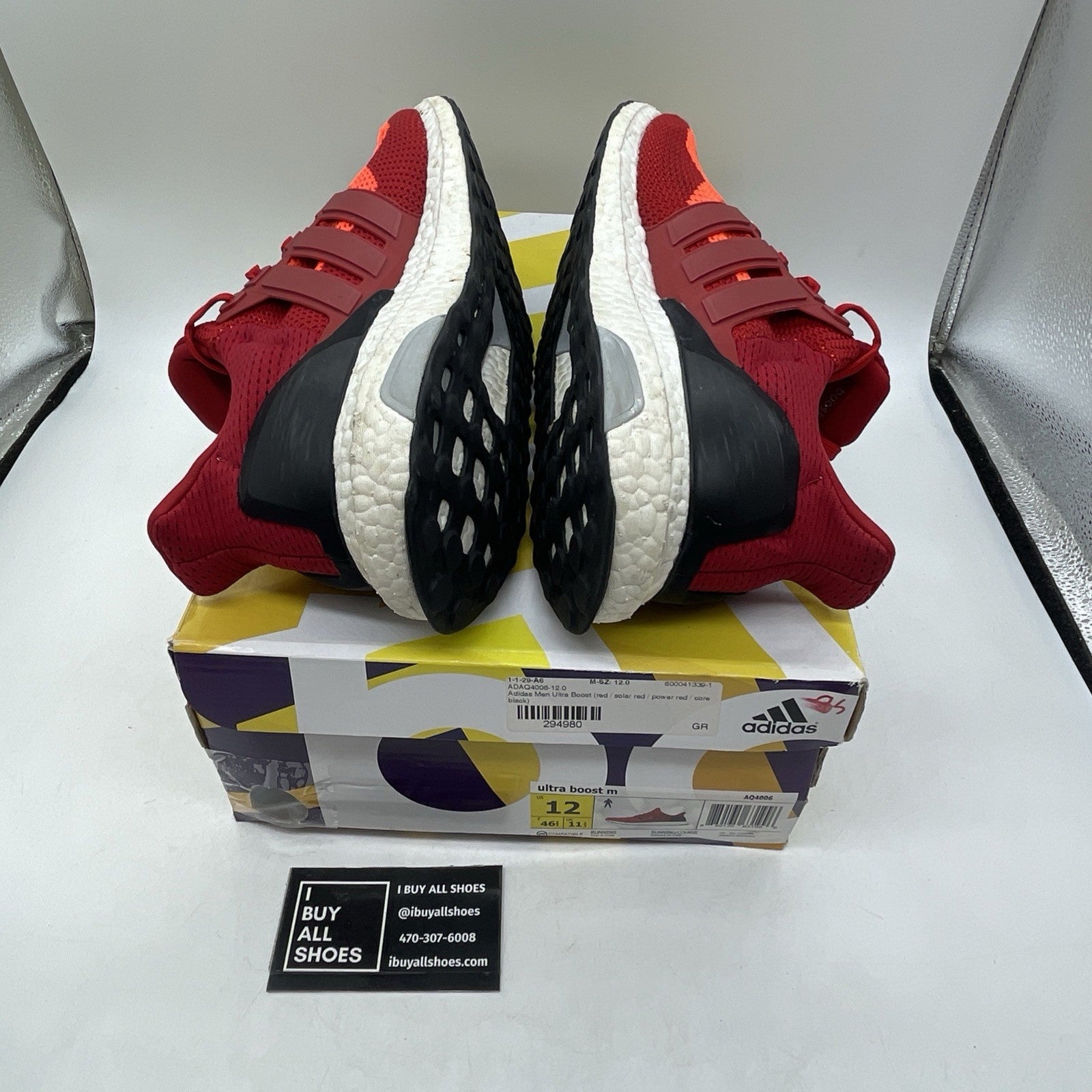 Size 12 - Adidas UltraBoost 2.0 Red Gradient (AQ4006)