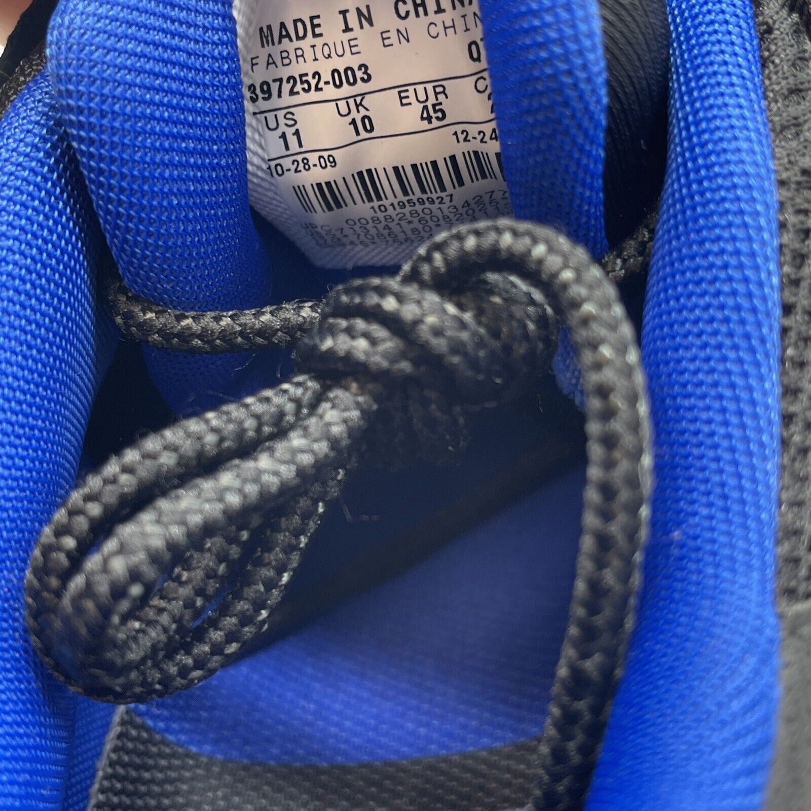 Size 11 - Nike Air Max 24-7 Black Blue Suede Leather (397252-003)