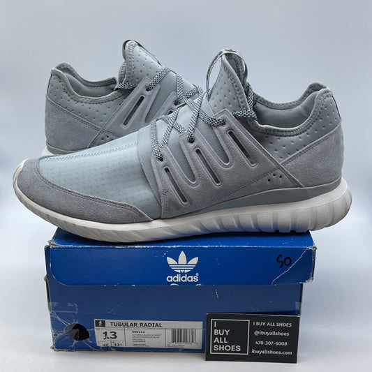 Size 13 - adidas Tubular Radial Light Grey Suede Leather (S80112)