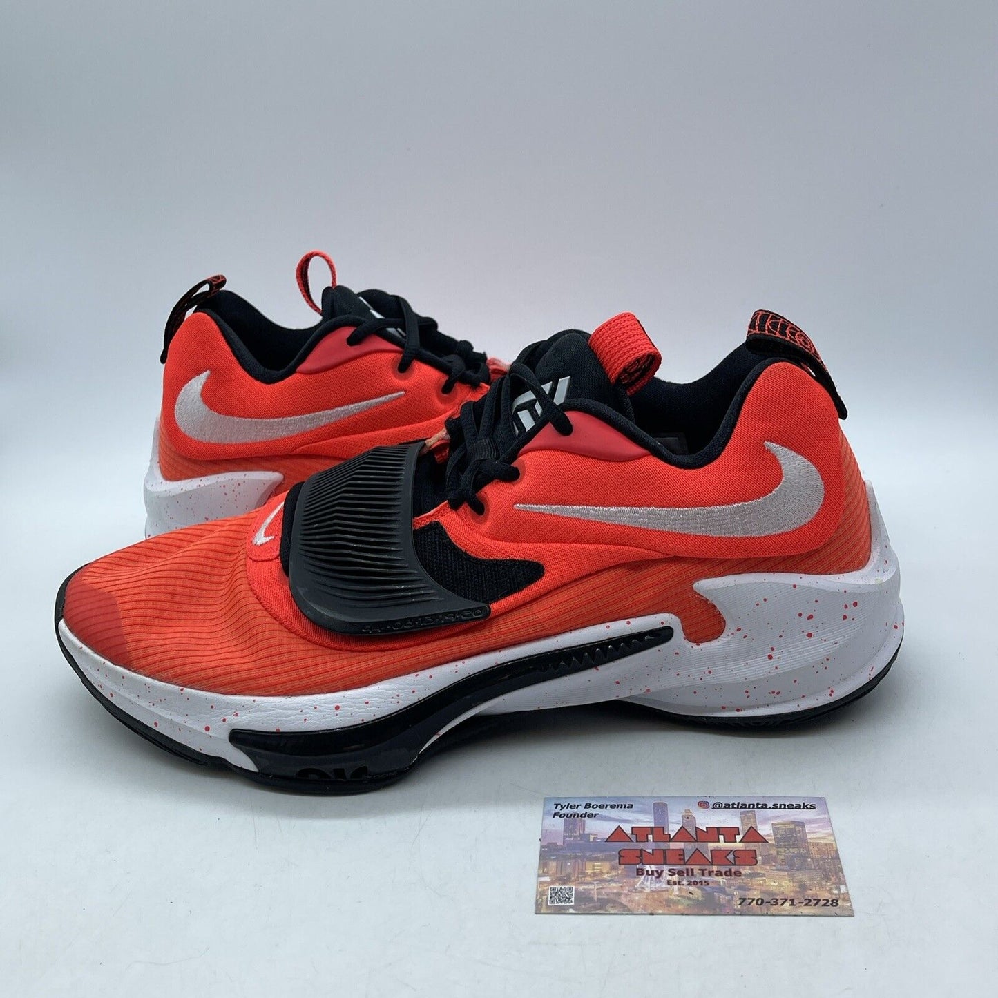 Size 10.5 - Nike Zoom Freak 3 TB Bright Crimson Red Suede Leather (DA7845-600)