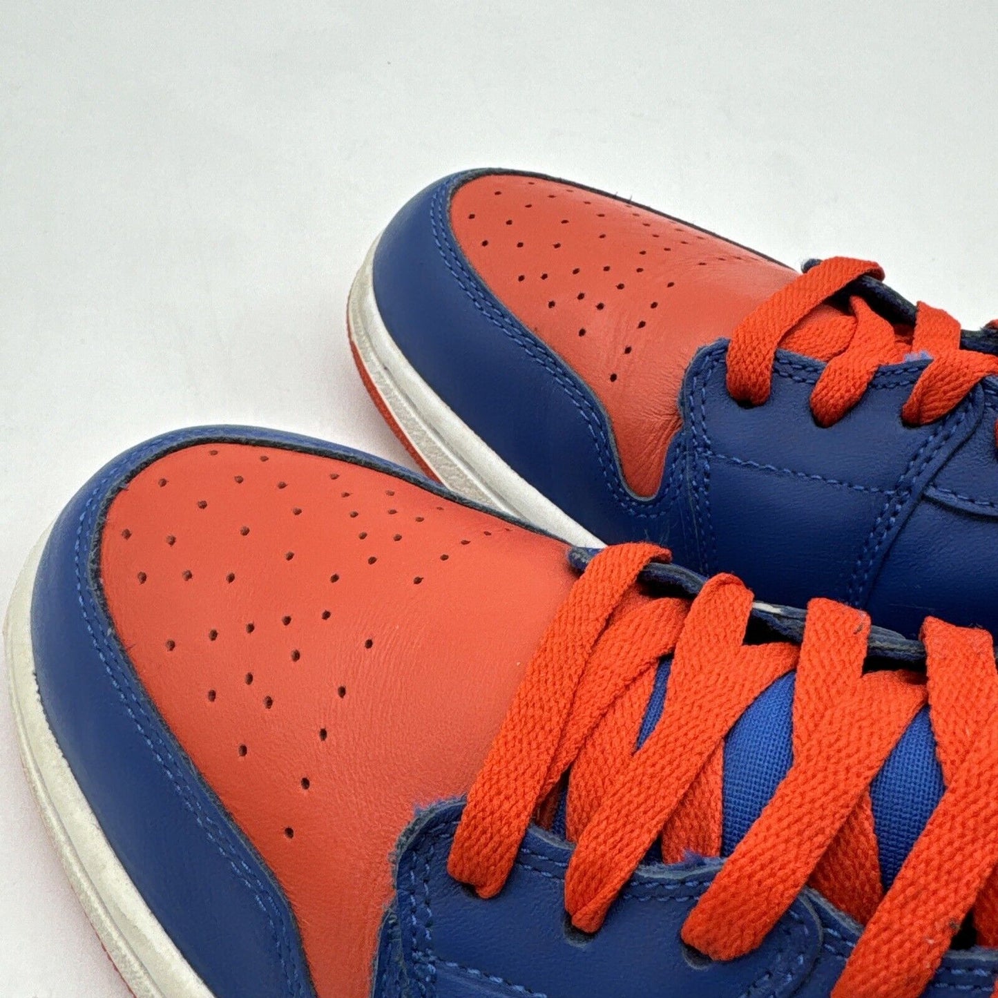 Size 11.5 - Jordan 1 Retro High OG Knicks 2013 Blue Orange UF FLORIDA leather