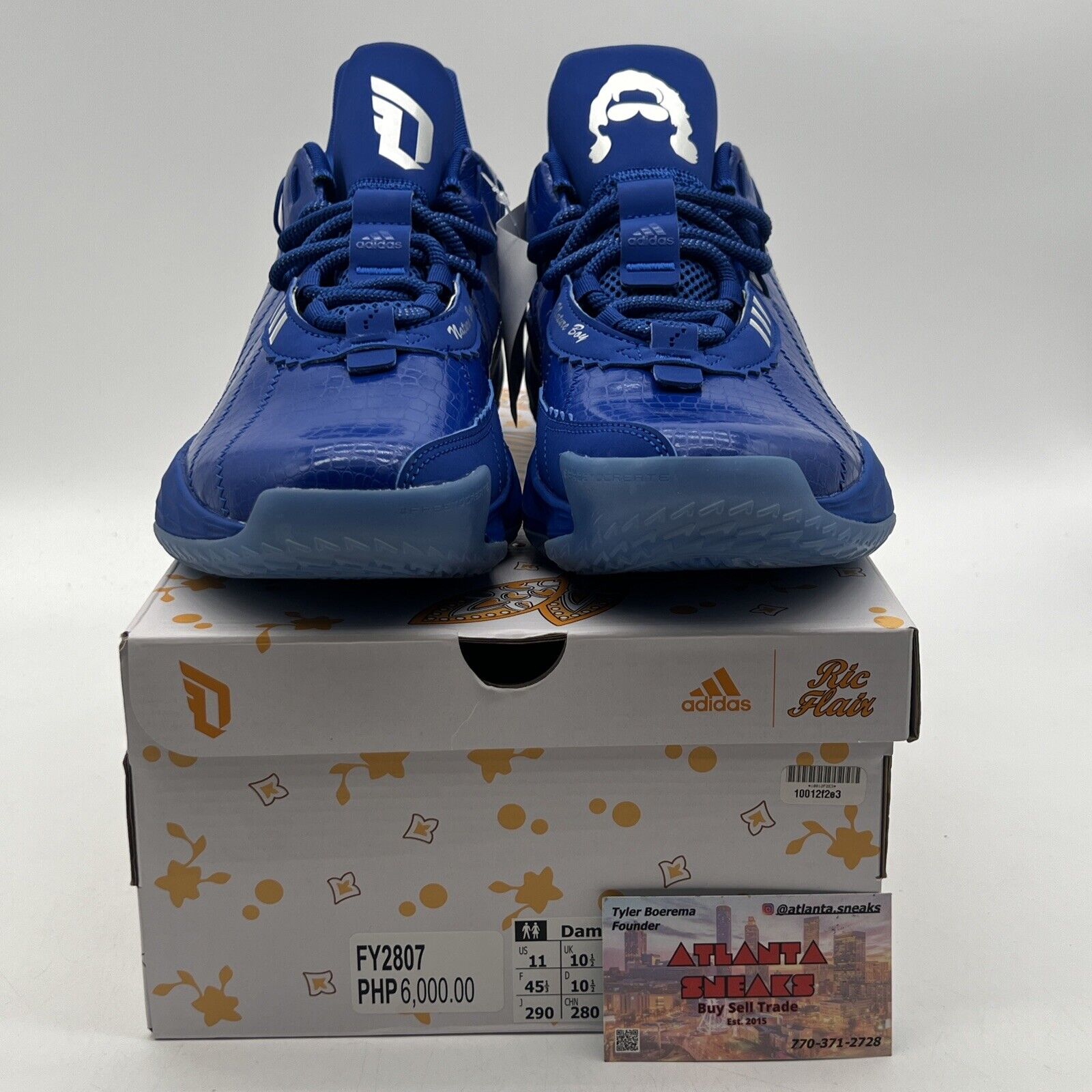 Size 11 - adidas Ric Flair x Dame 7 Royal Blue White (FY2807) Brand New